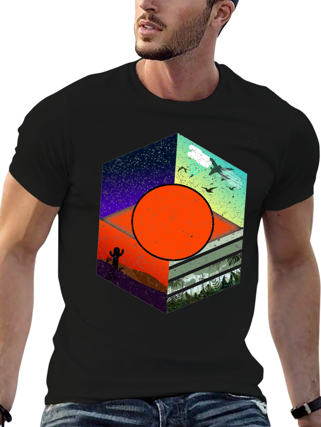Geometric Nature T-Shirt