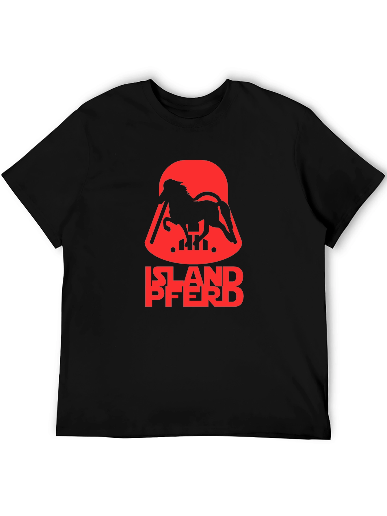 Islandpferd T-Shirt - Horse Vader Parody Tee