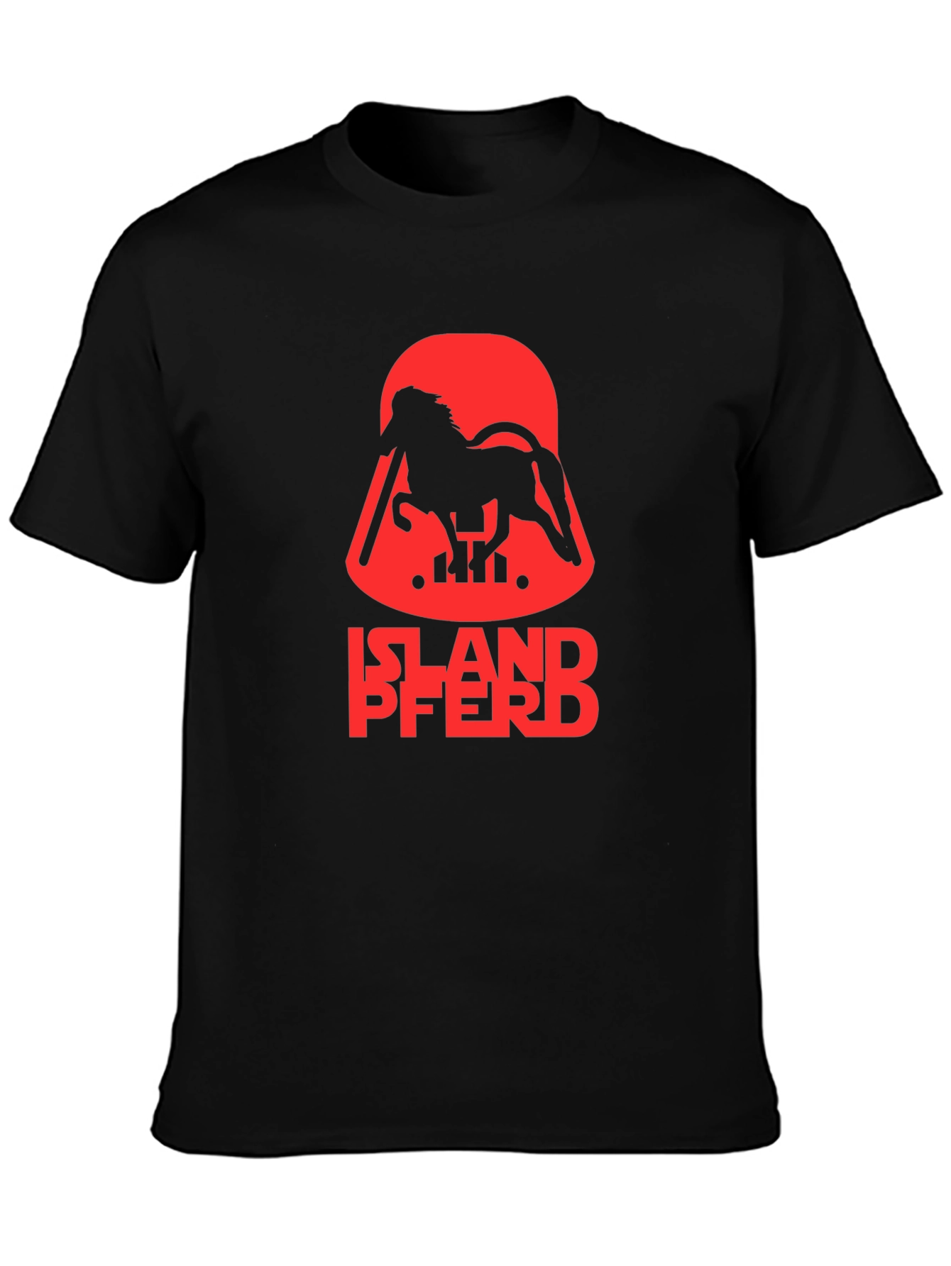 Islandpferd T-Shirt - Horse Vader Parody Tee