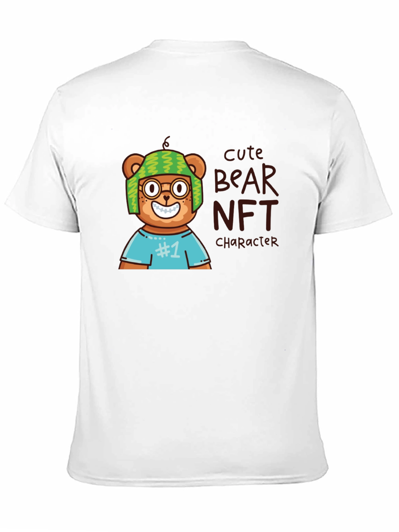 Cute Bear NFT T-Shirt - Trendy Graphic Tee