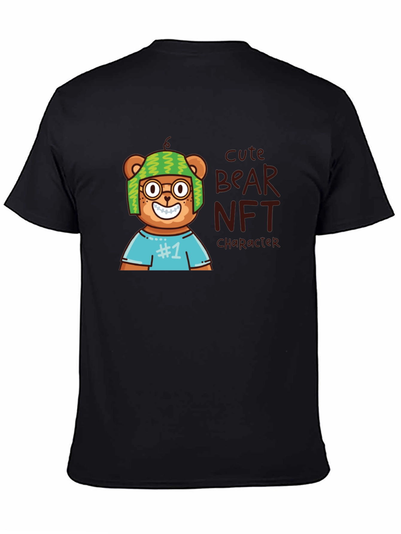 Cute Bear NFT T-Shirt - Trendy Graphic Tee