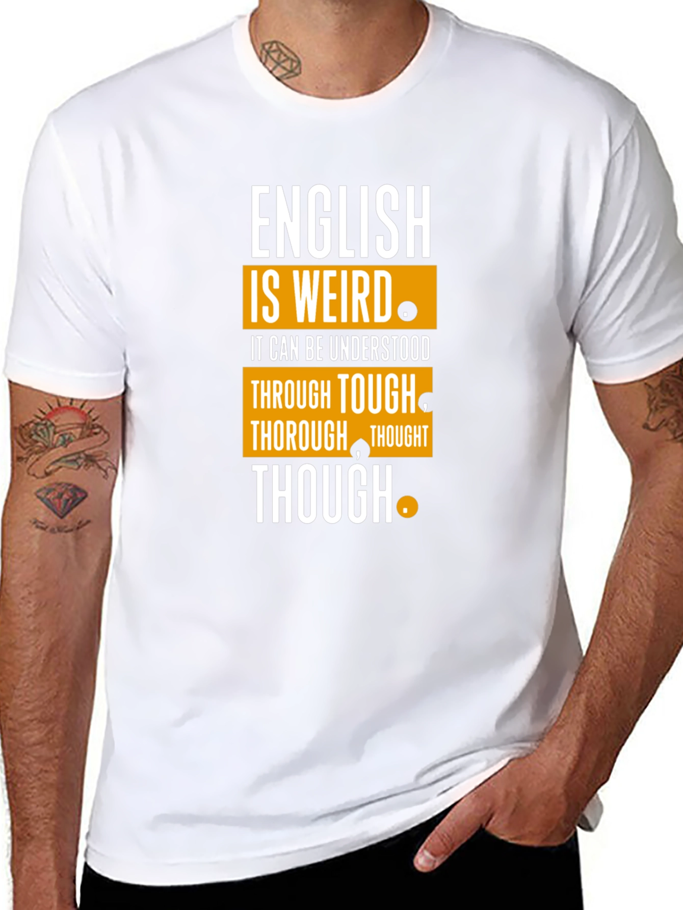 English Is Weird T-Shirt Funny Grammar Tee