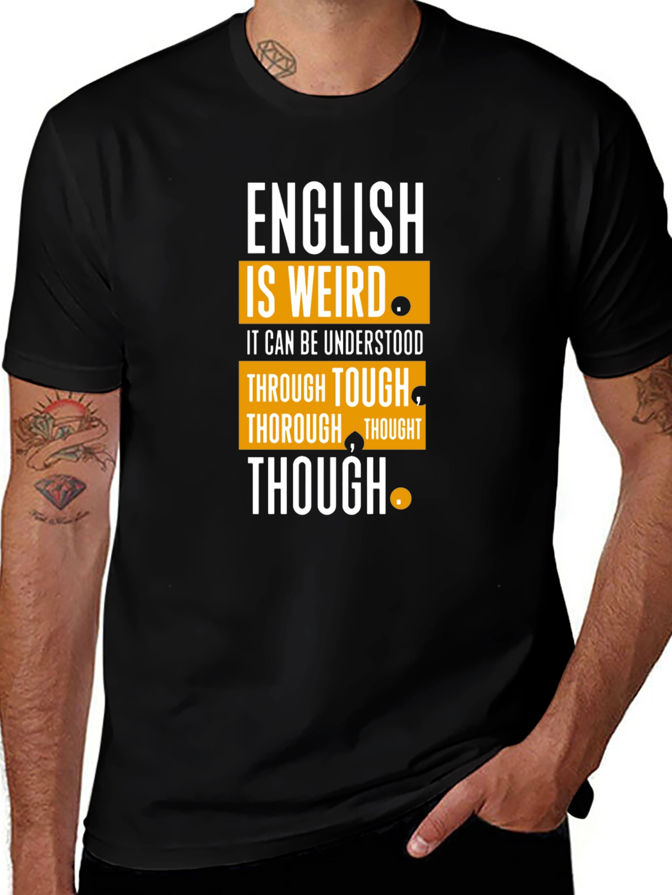 English Is Weird T-Shirt Funny Grammar Tee