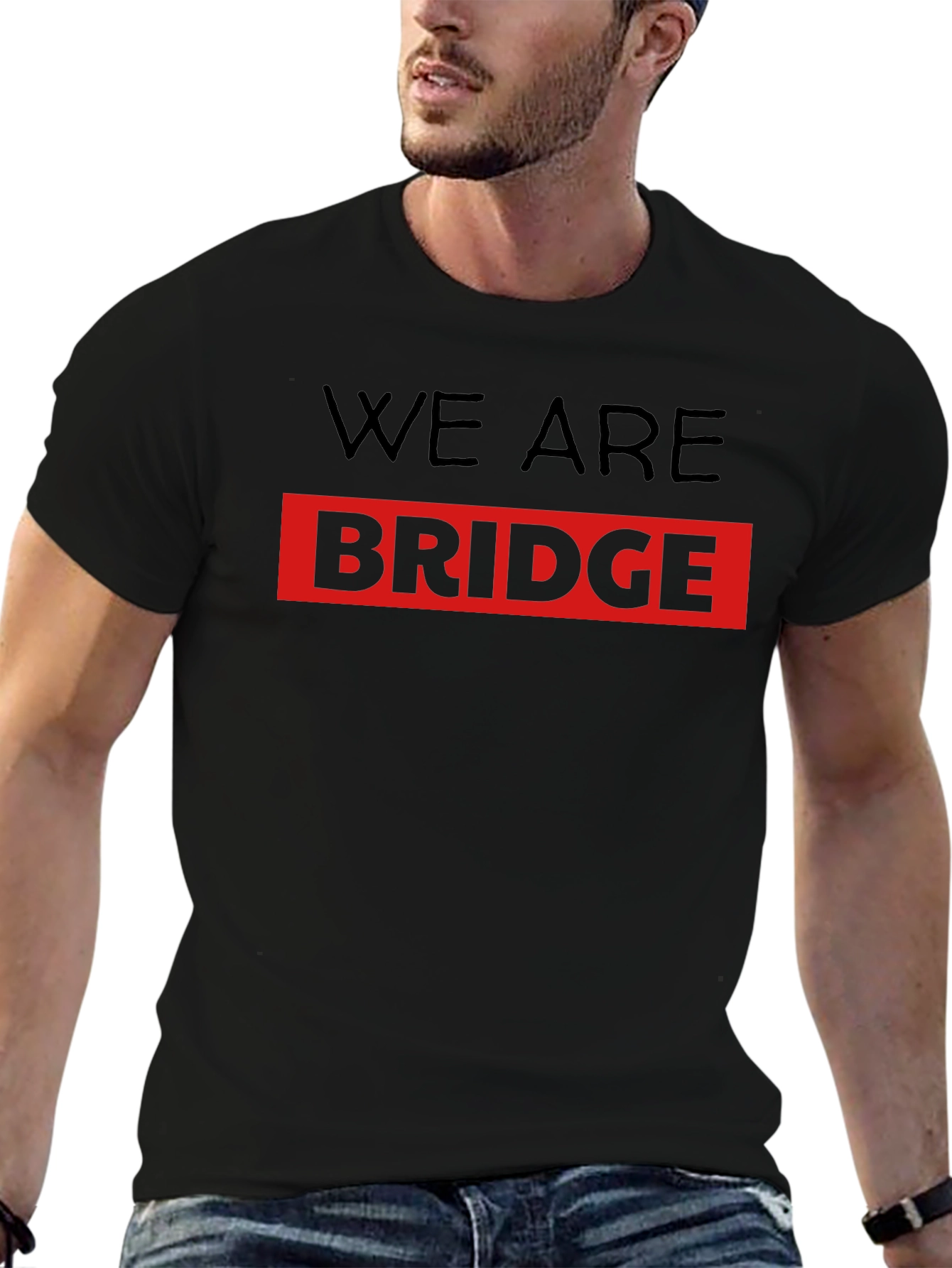 We Are Bridge Graphic T-Shirt - Black