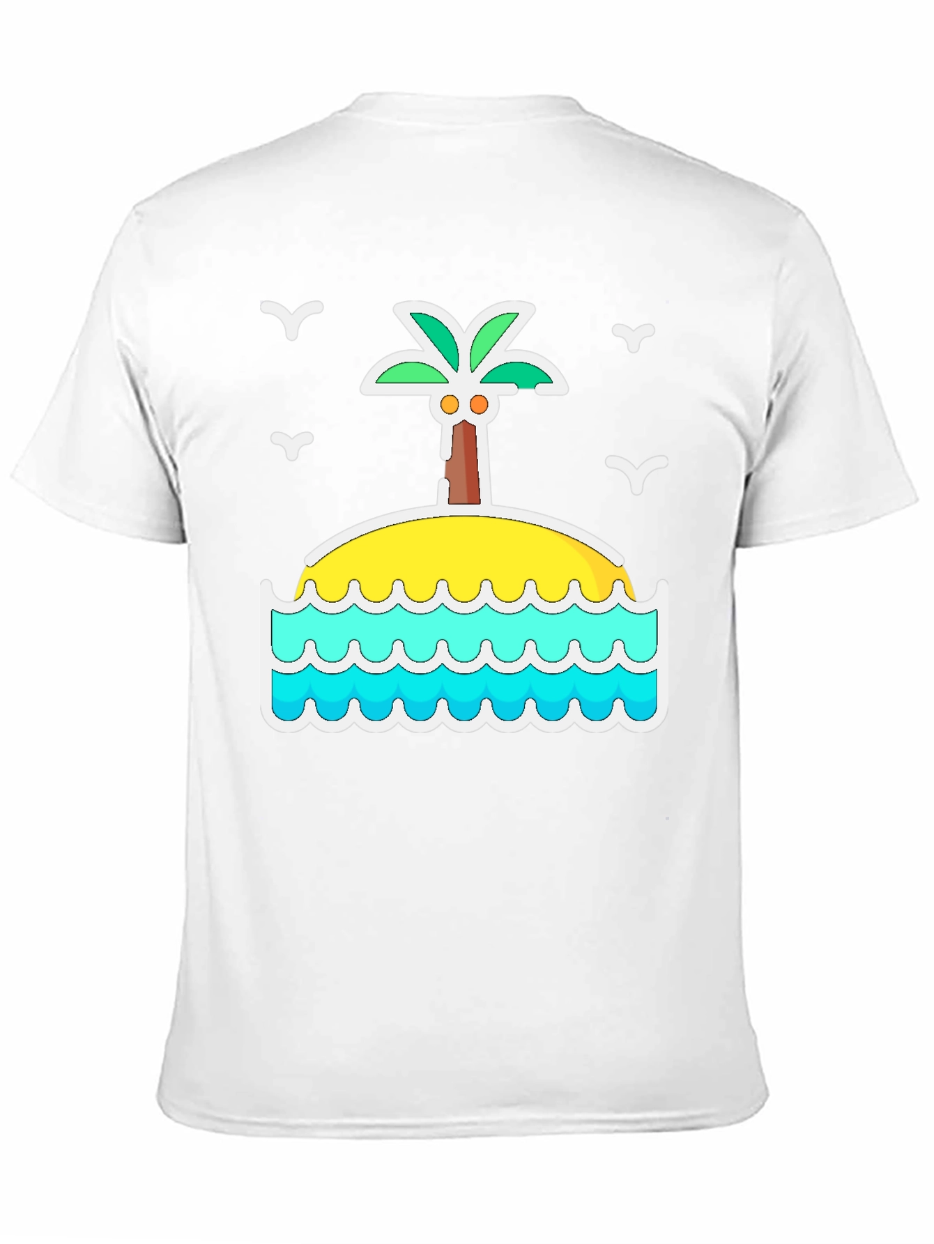 Island Palm Tree Graphic T-Shirt