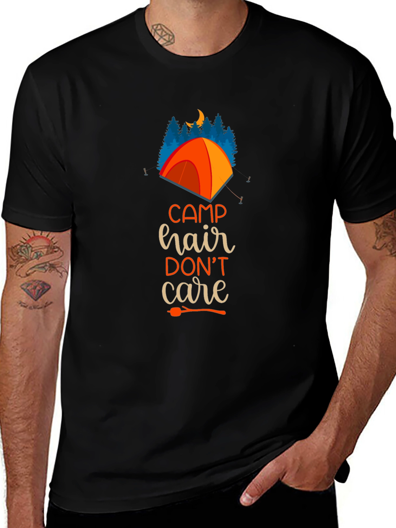 Camp Hair Dont Care Graphic Tee
