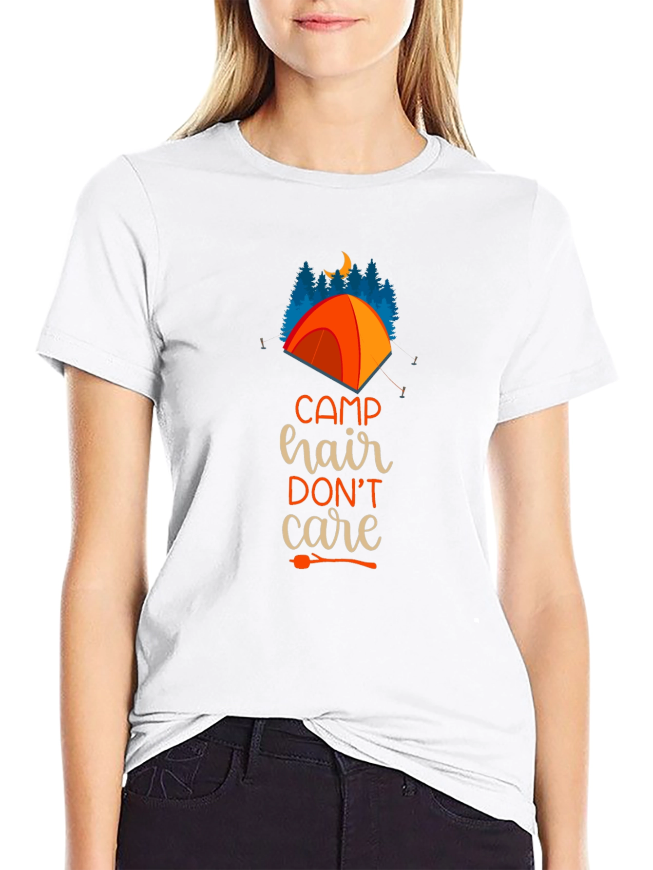 Camp Hair Dont Care Graphic Tee