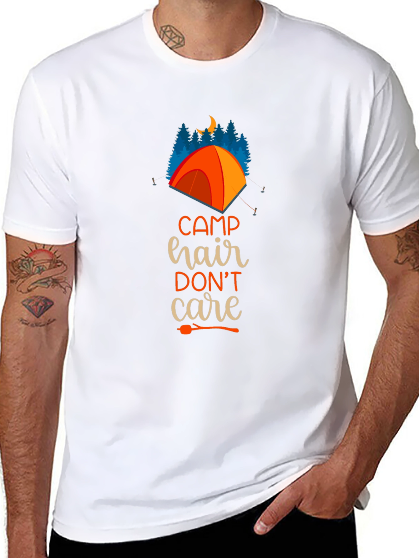 Camp Hair Dont Care Graphic Tee