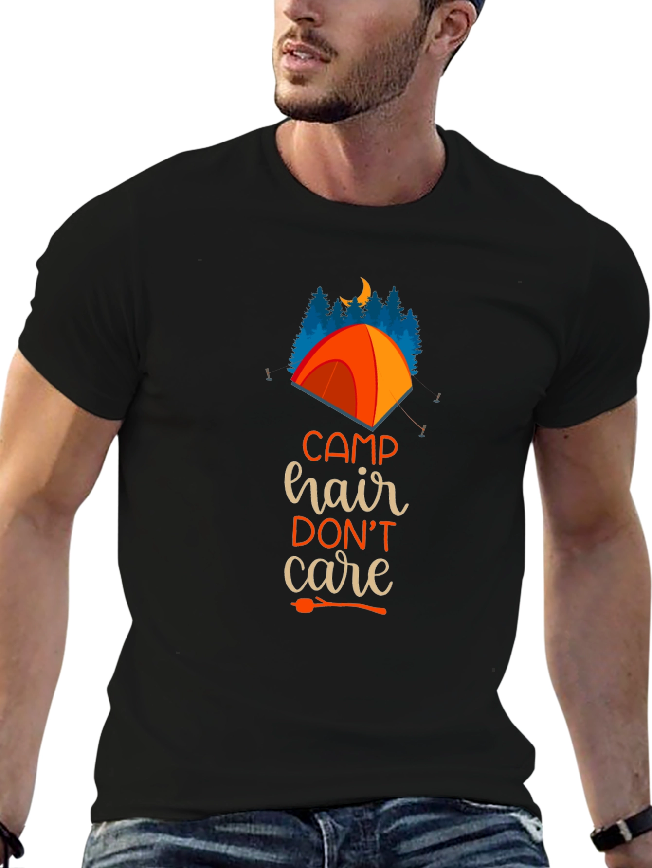 Camp Hair Dont Care Graphic Tee
