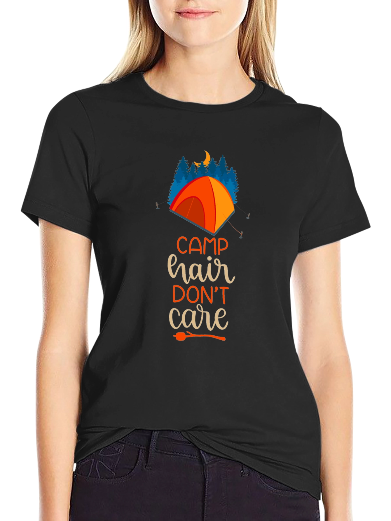 Camp Hair Dont Care Graphic Tee