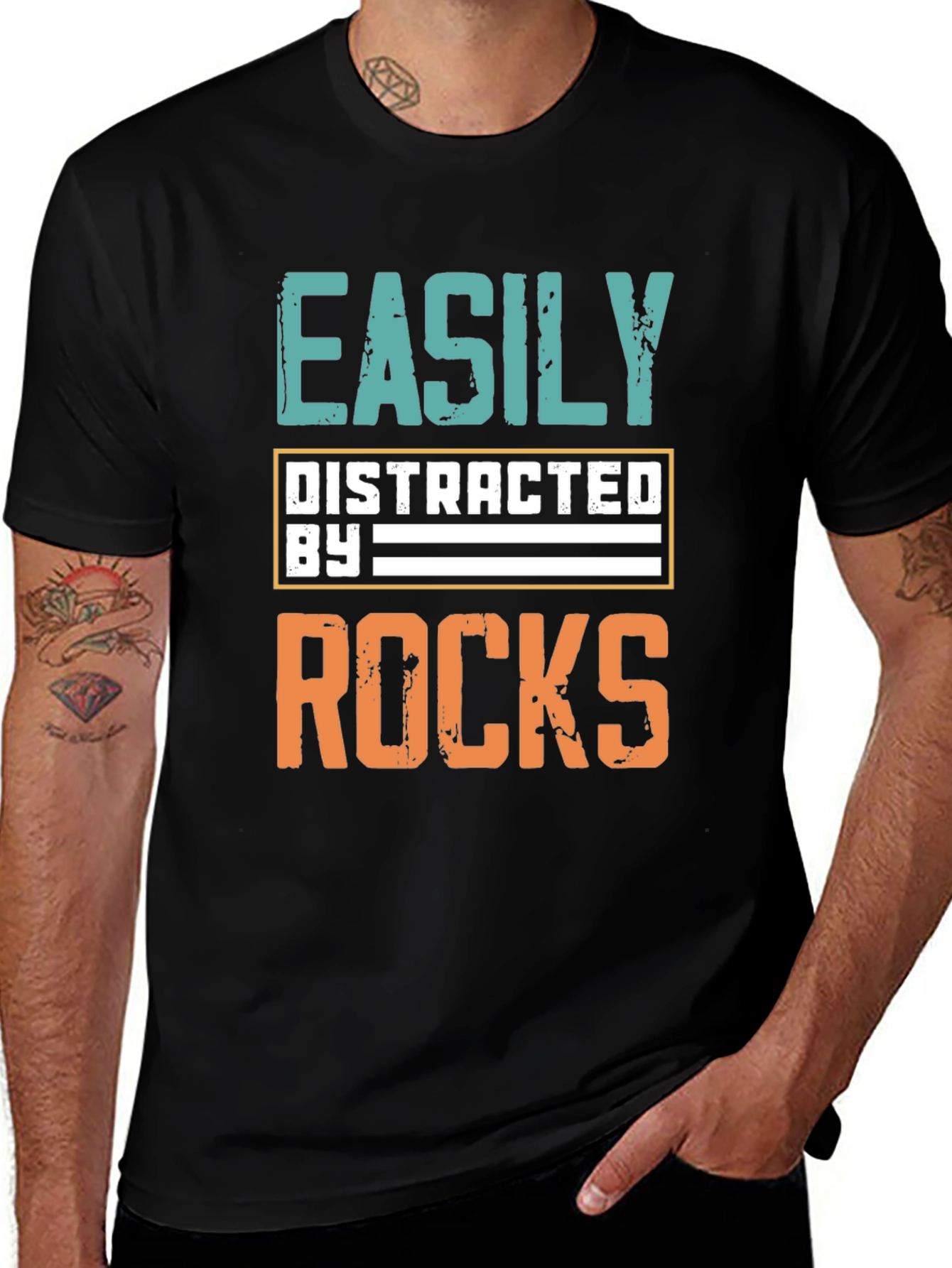 Easily Distracted by Rocks T-Shirt