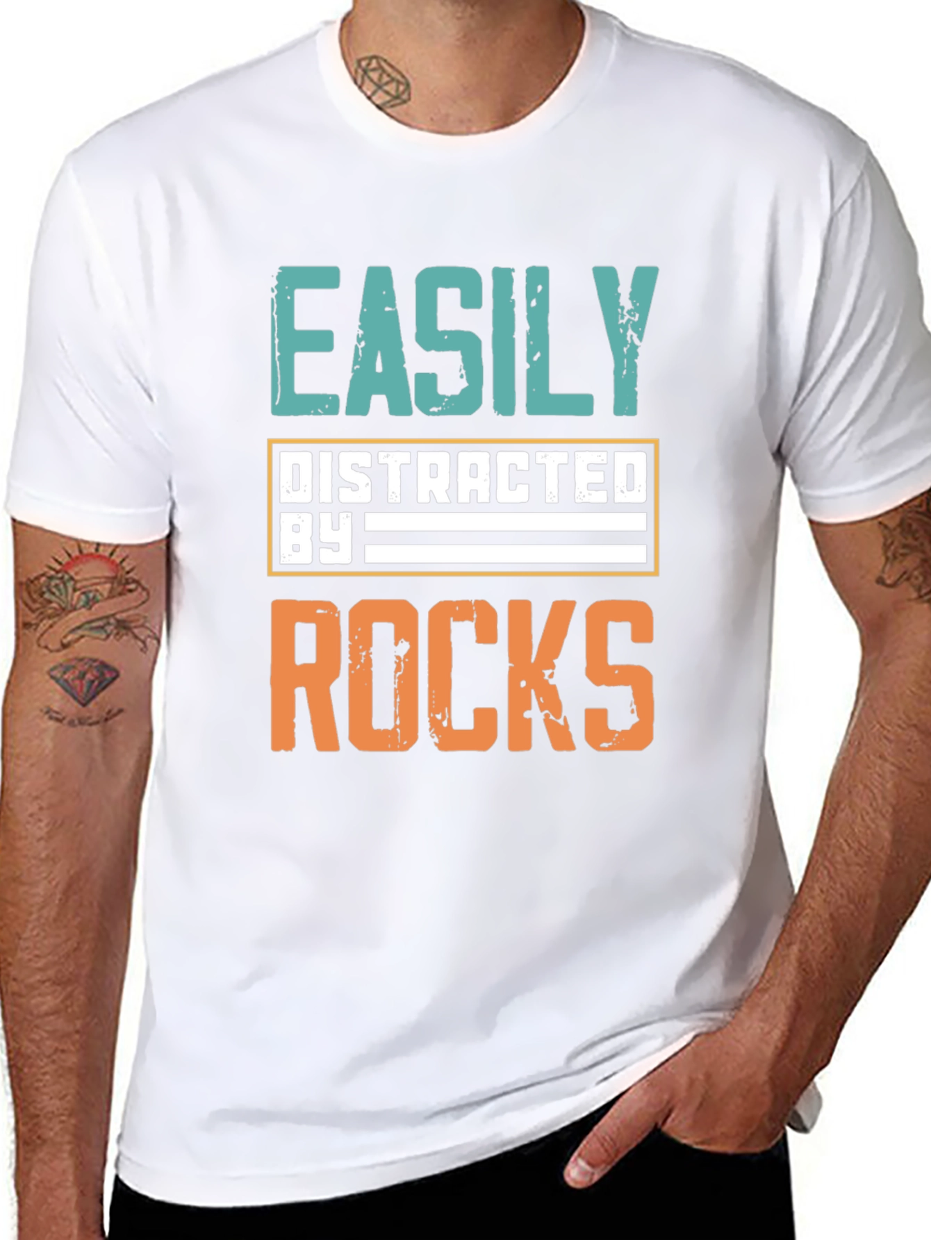 Easily Distracted by Rocks T-Shirt