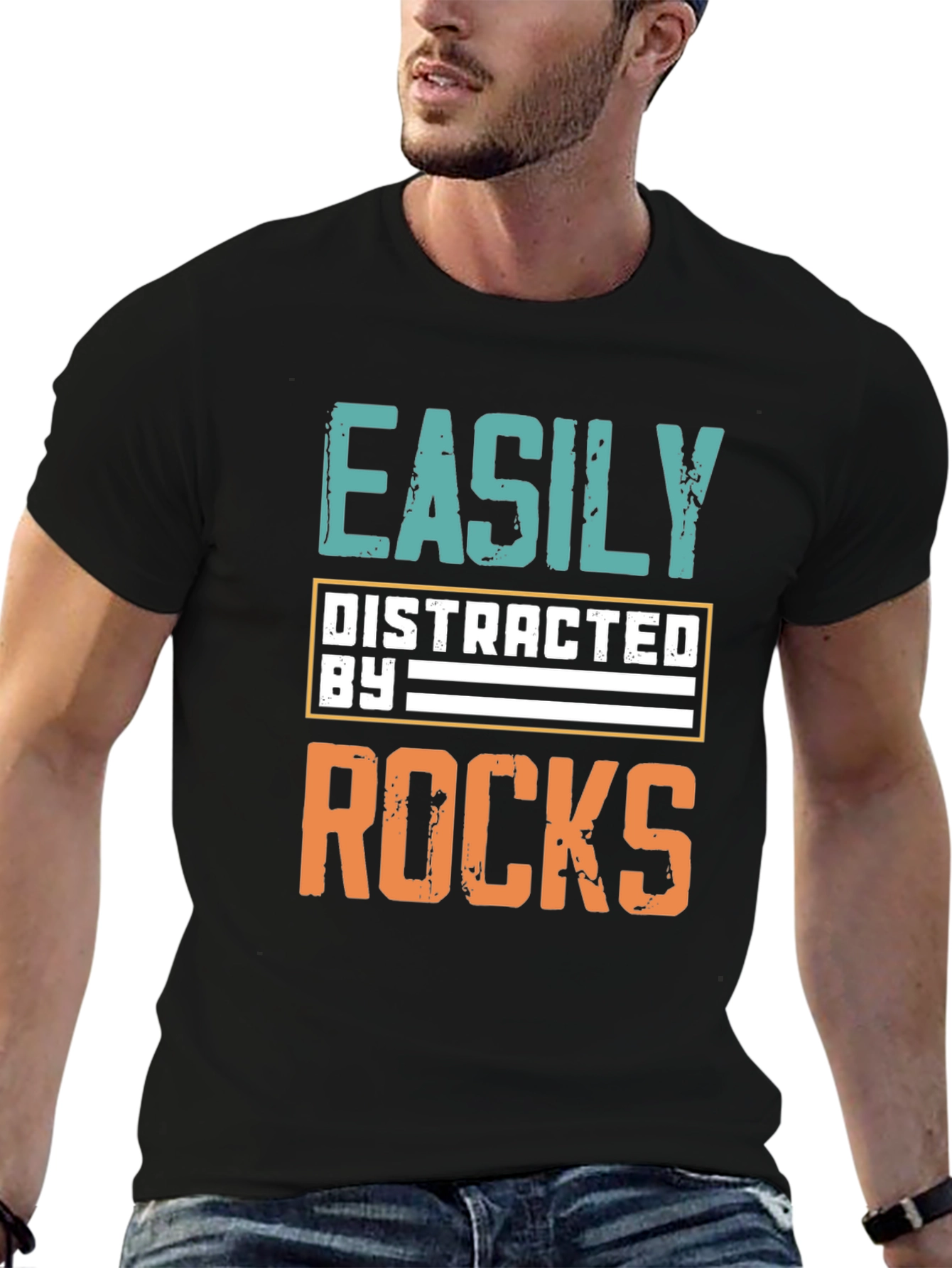 Easily Distracted by Rocks T-Shirt