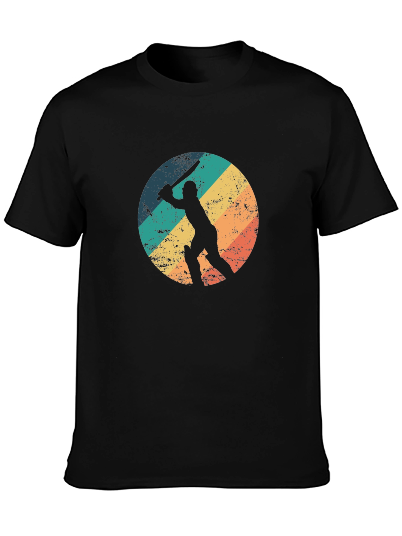 Retro Cricket Player Graphic Tee