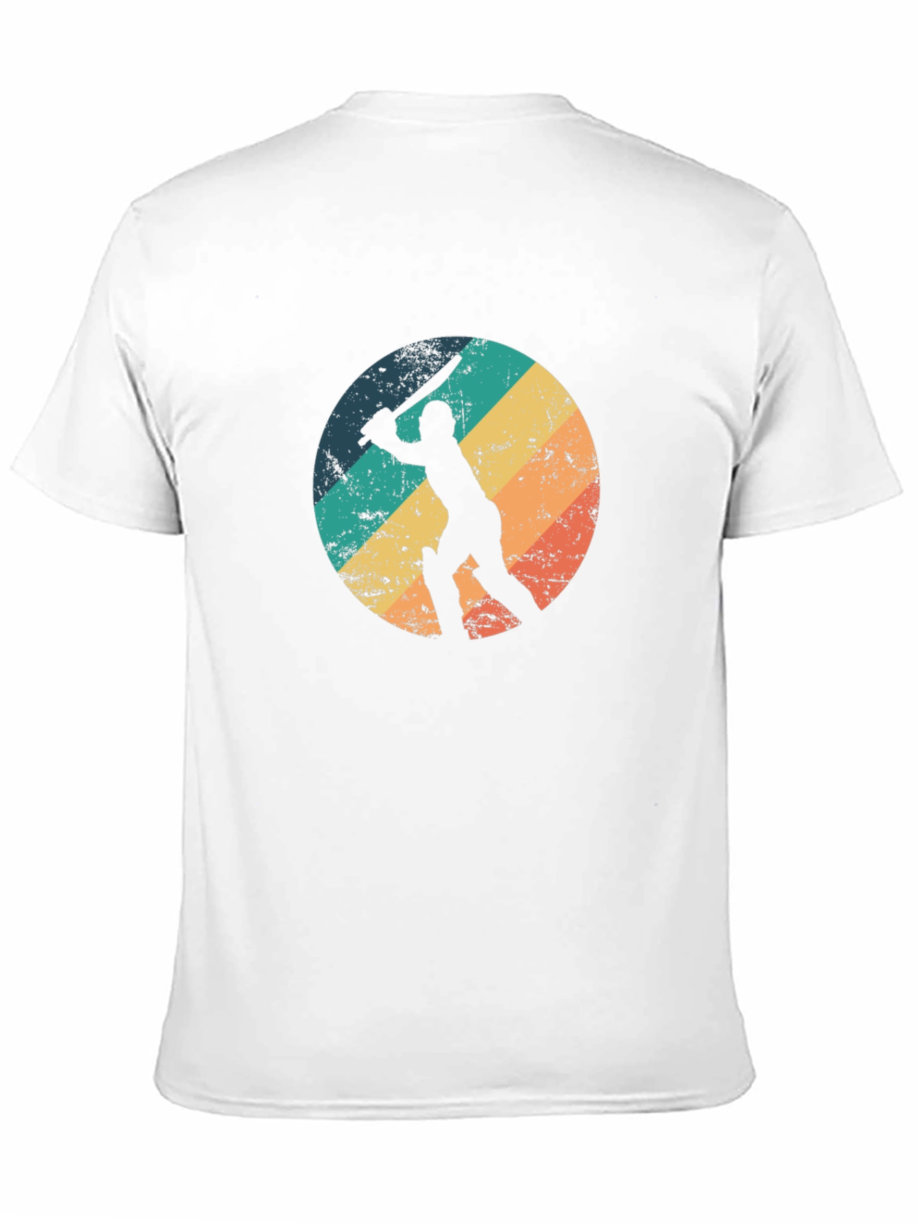 Retro Cricket Player Graphic Tee