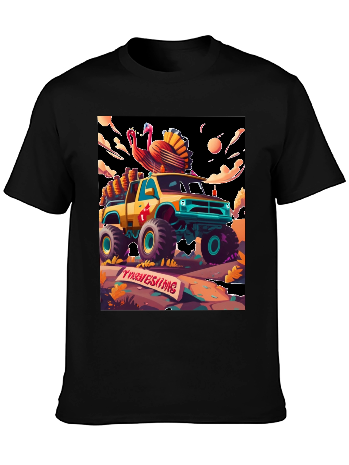 Thanksgiving Monster Truck T-Shirt