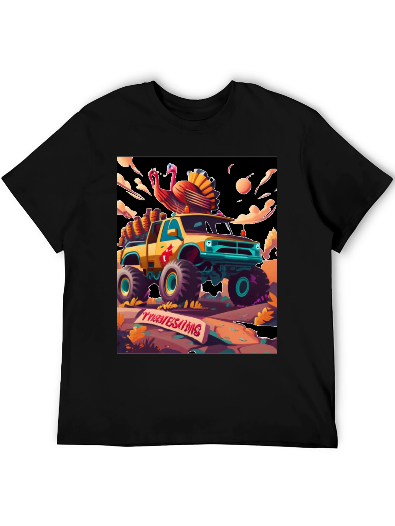 Thanksgiving Monster Truck T-Shirt
