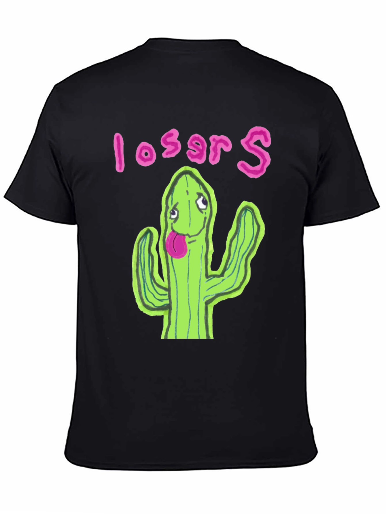 Cactus Losers Graphic Black T-Shirt