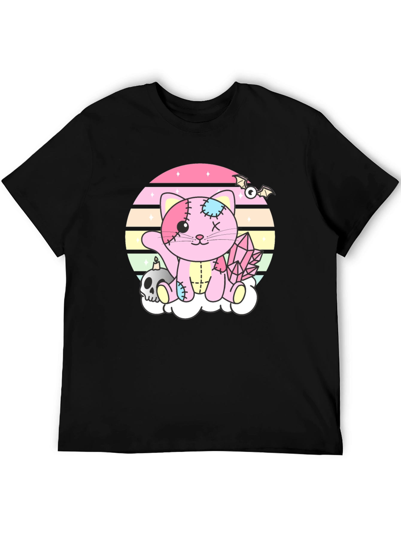 Cute Pastel Goth Zombie Kitty T-Shirt