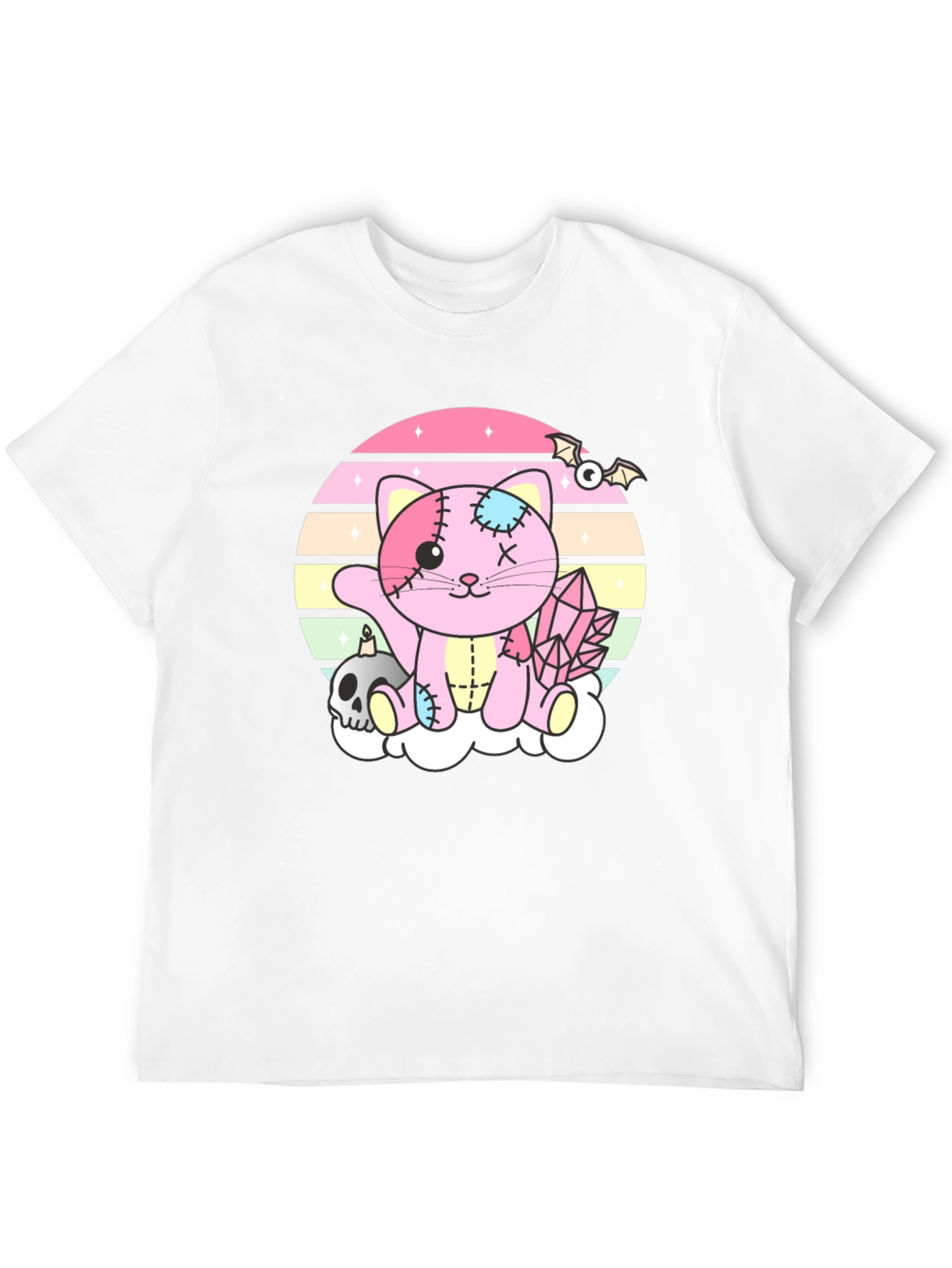 Cute Pastel Goth Zombie Kitty T-Shirt