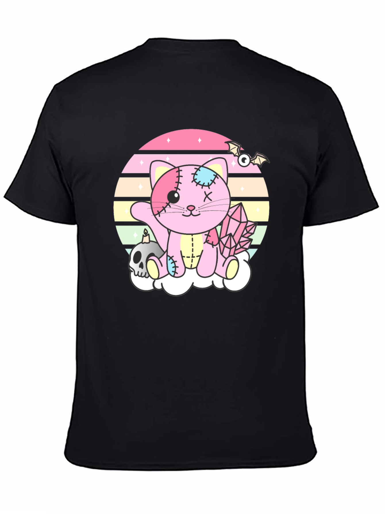 Cute Pastel Goth Zombie Kitty T-Shirt