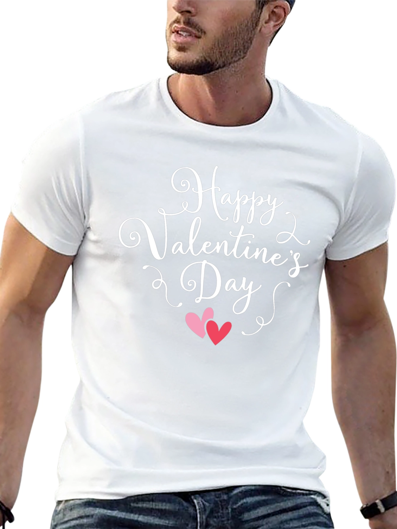 Happy Valentines Day Heart Graphic Tee