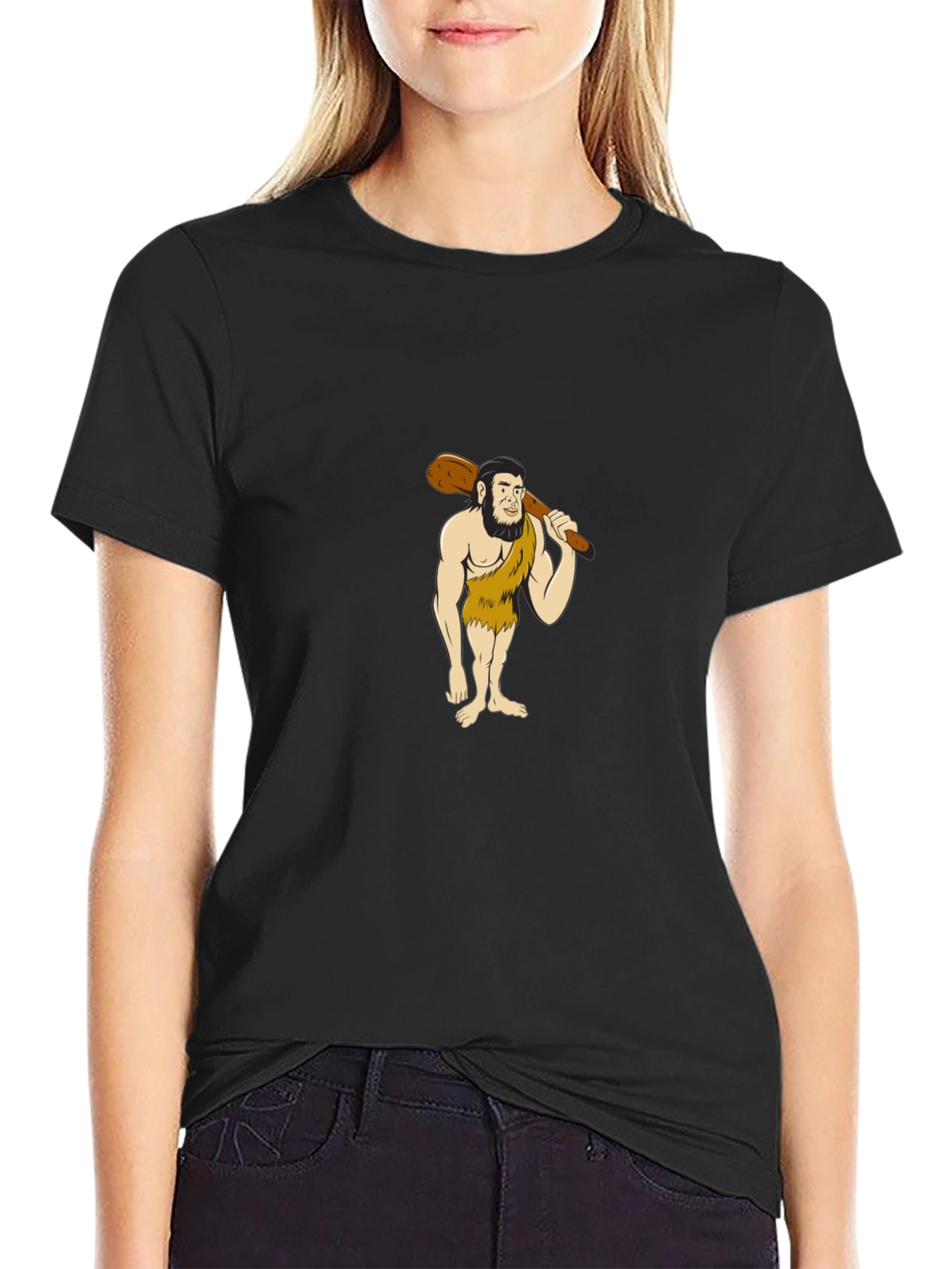 Caveman Graphic Tee - Stone Age Style