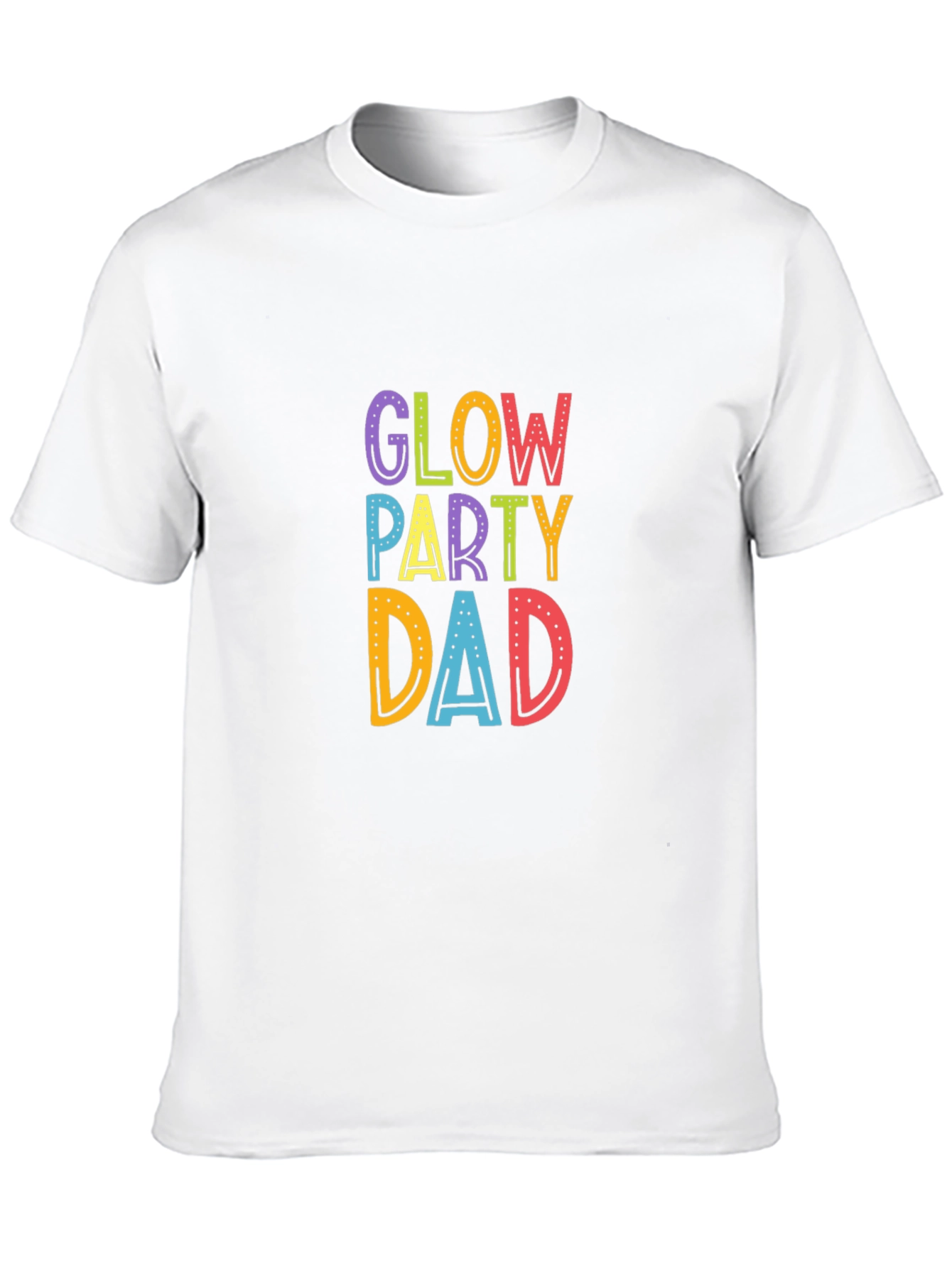 Glow Party Dad Black T-Shirt
