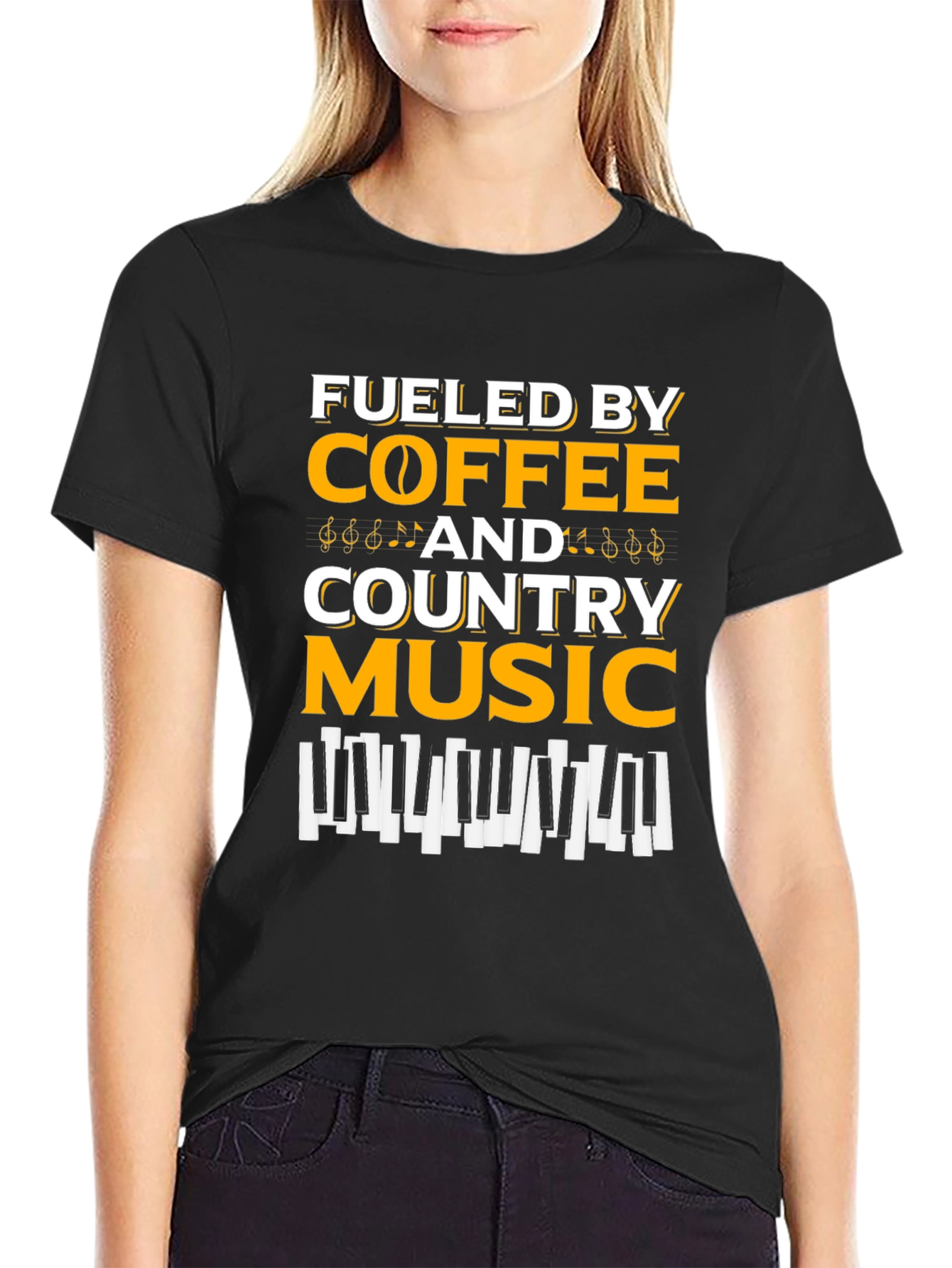 Fueled By Coffee & Country Music Graphic Tee