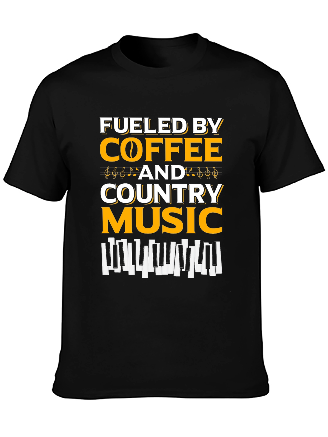 Fueled By Coffee & Country Music Graphic Tee