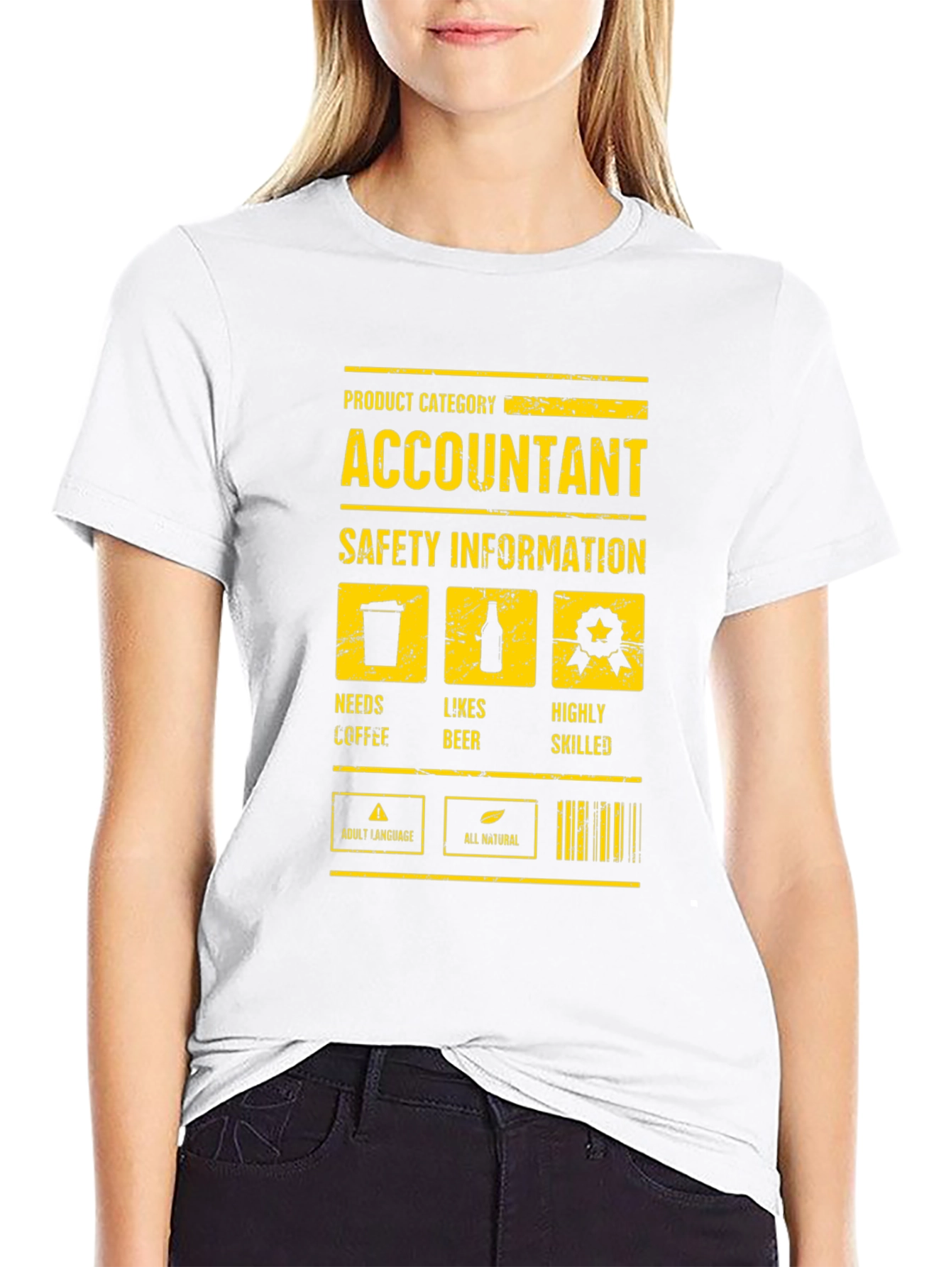 Accountant Safety Info Graphic Novelty T-Shirt