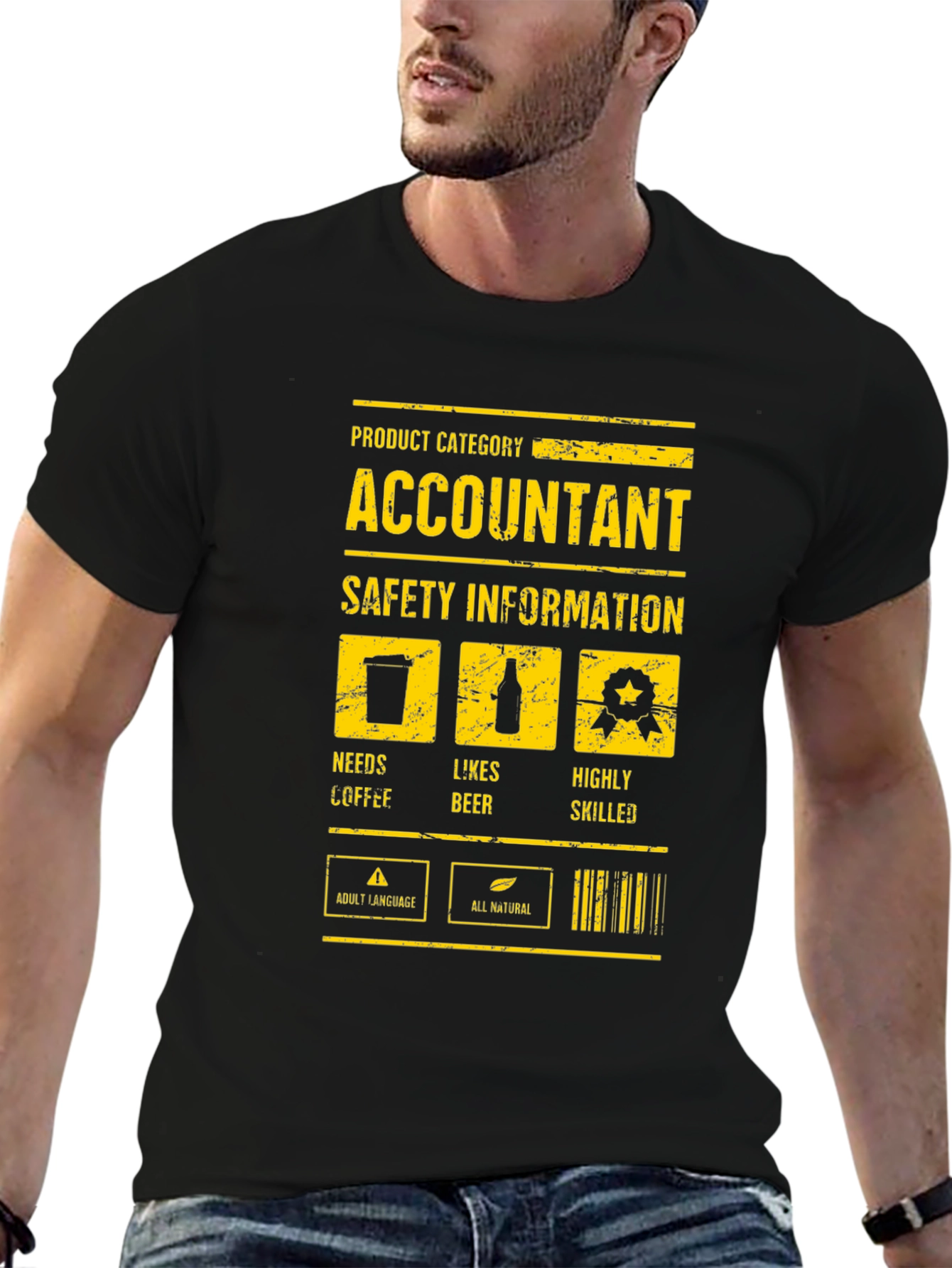 Accountant Safety Info Graphic Novelty T-Shirt