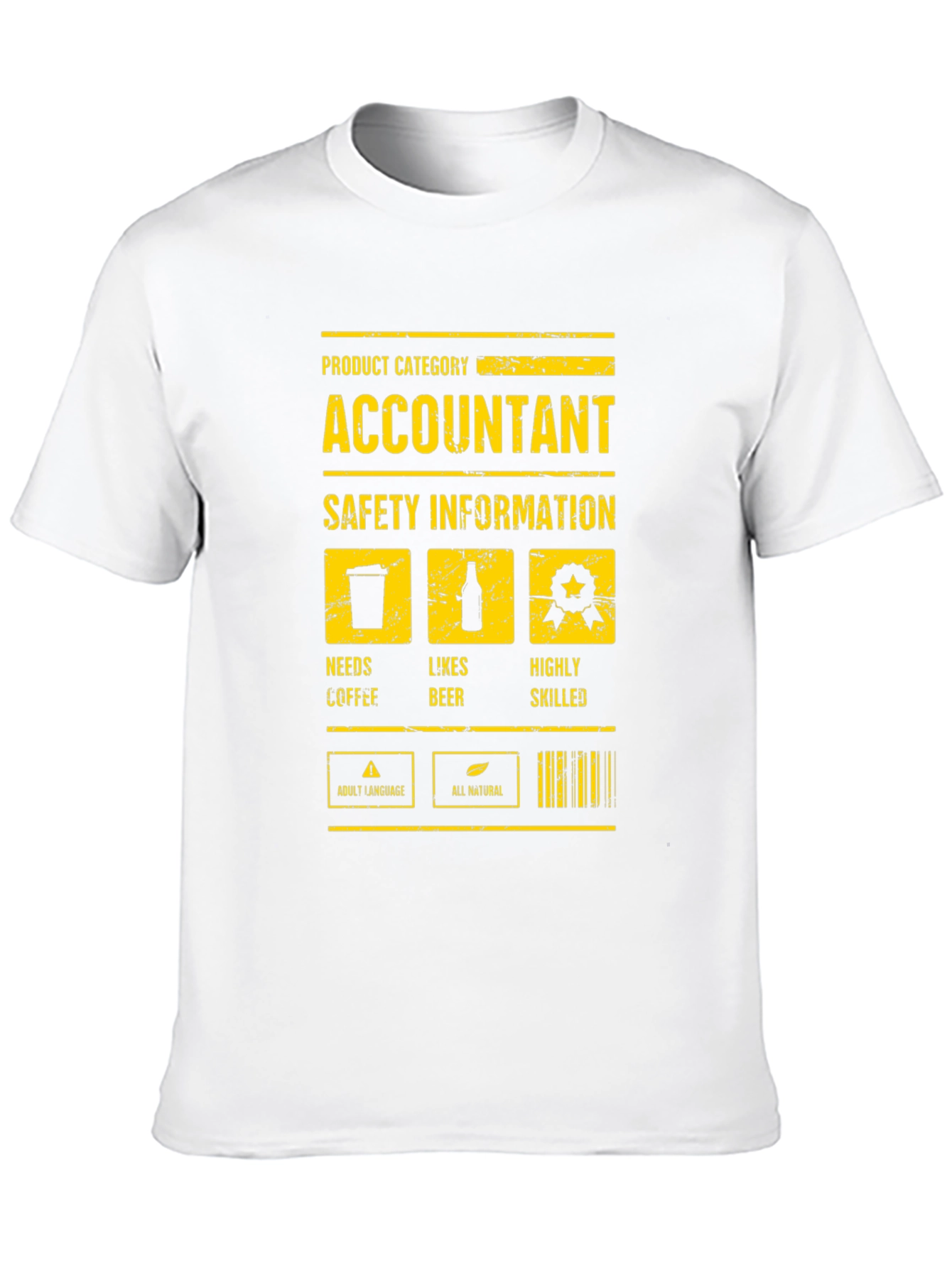 Accountant Safety Info Graphic Novelty T-Shirt