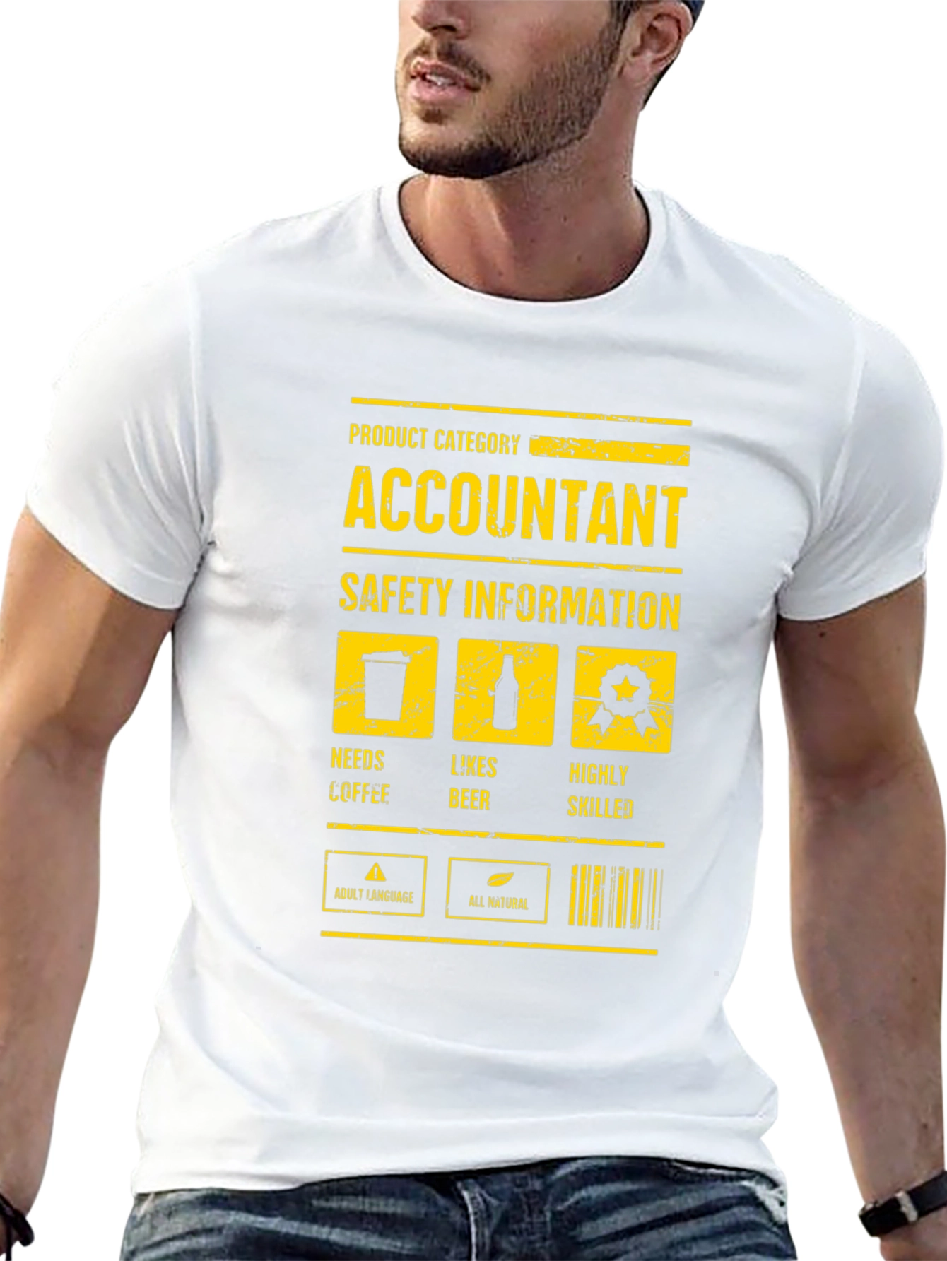 Accountant Safety Info Graphic Novelty T-Shirt