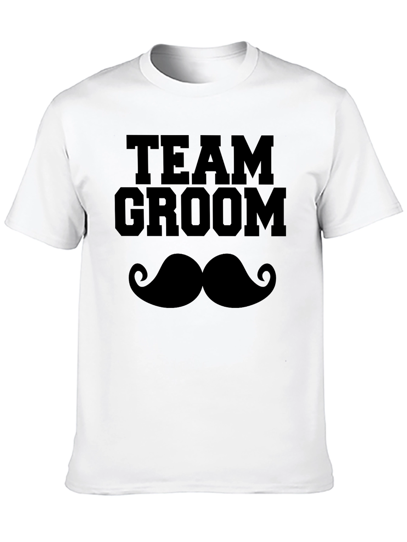 Team Groom Mustache Graphic T-Shirt