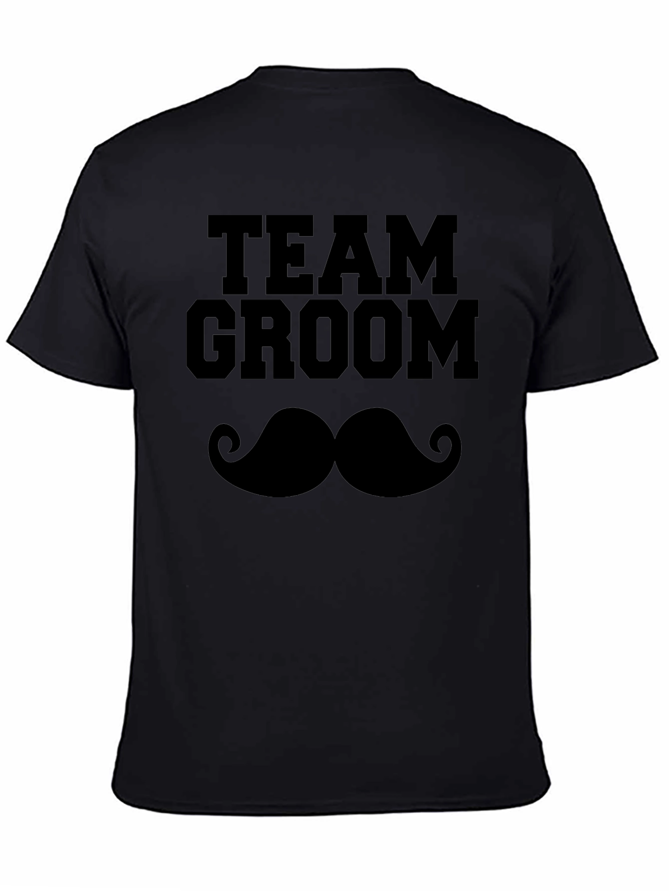 Team Groom Mustache Graphic T-Shirt
