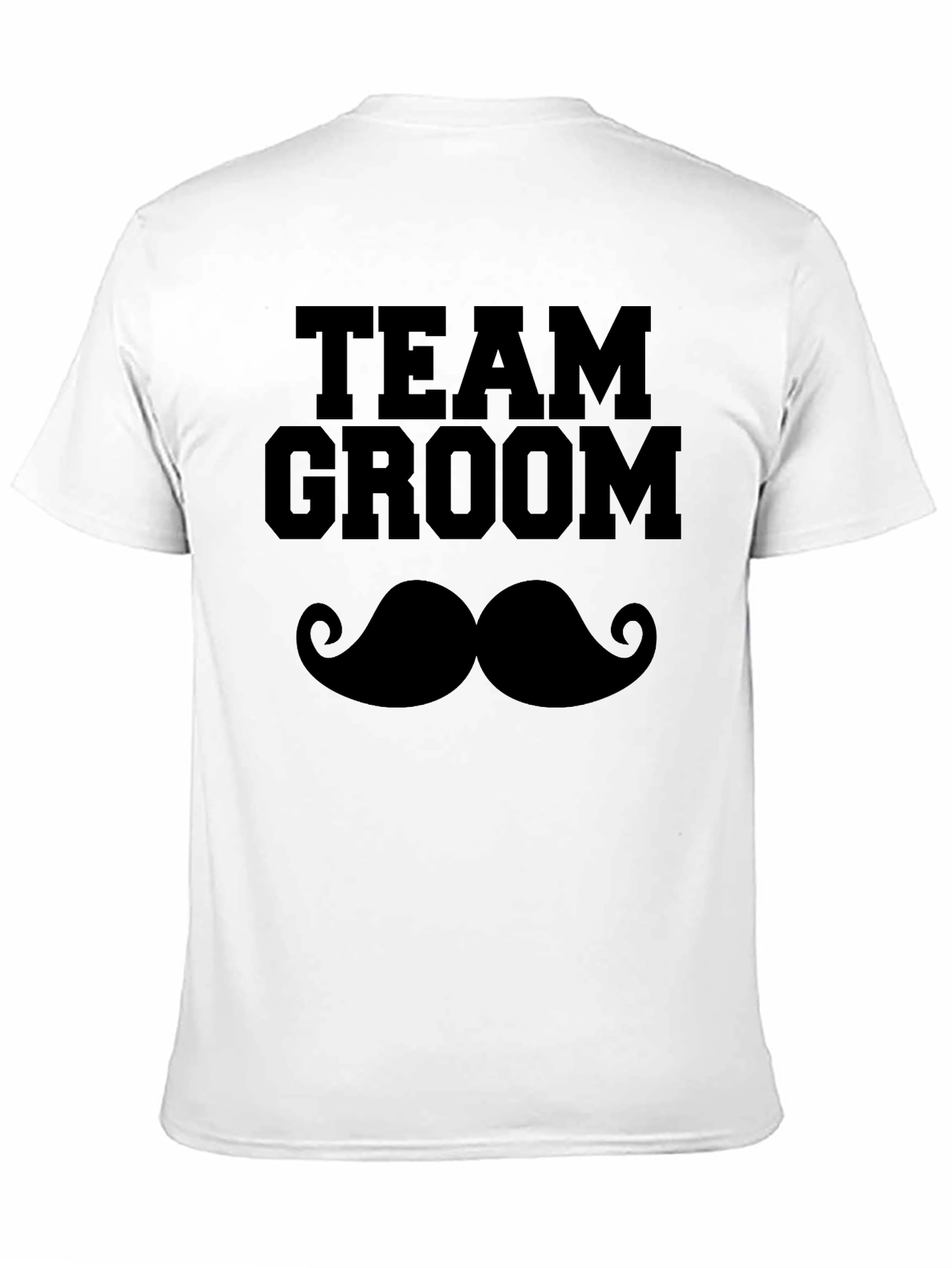 Team Groom Mustache Graphic T-Shirt