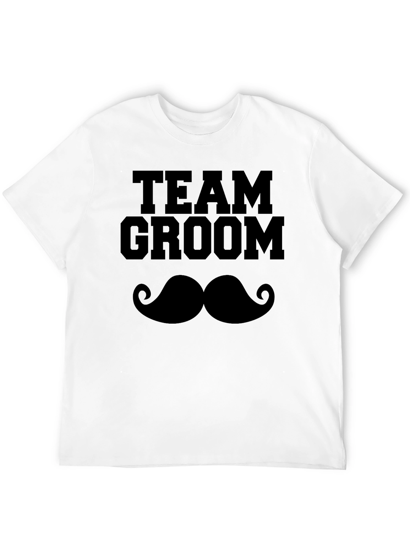 Team Groom Mustache Graphic T-Shirt