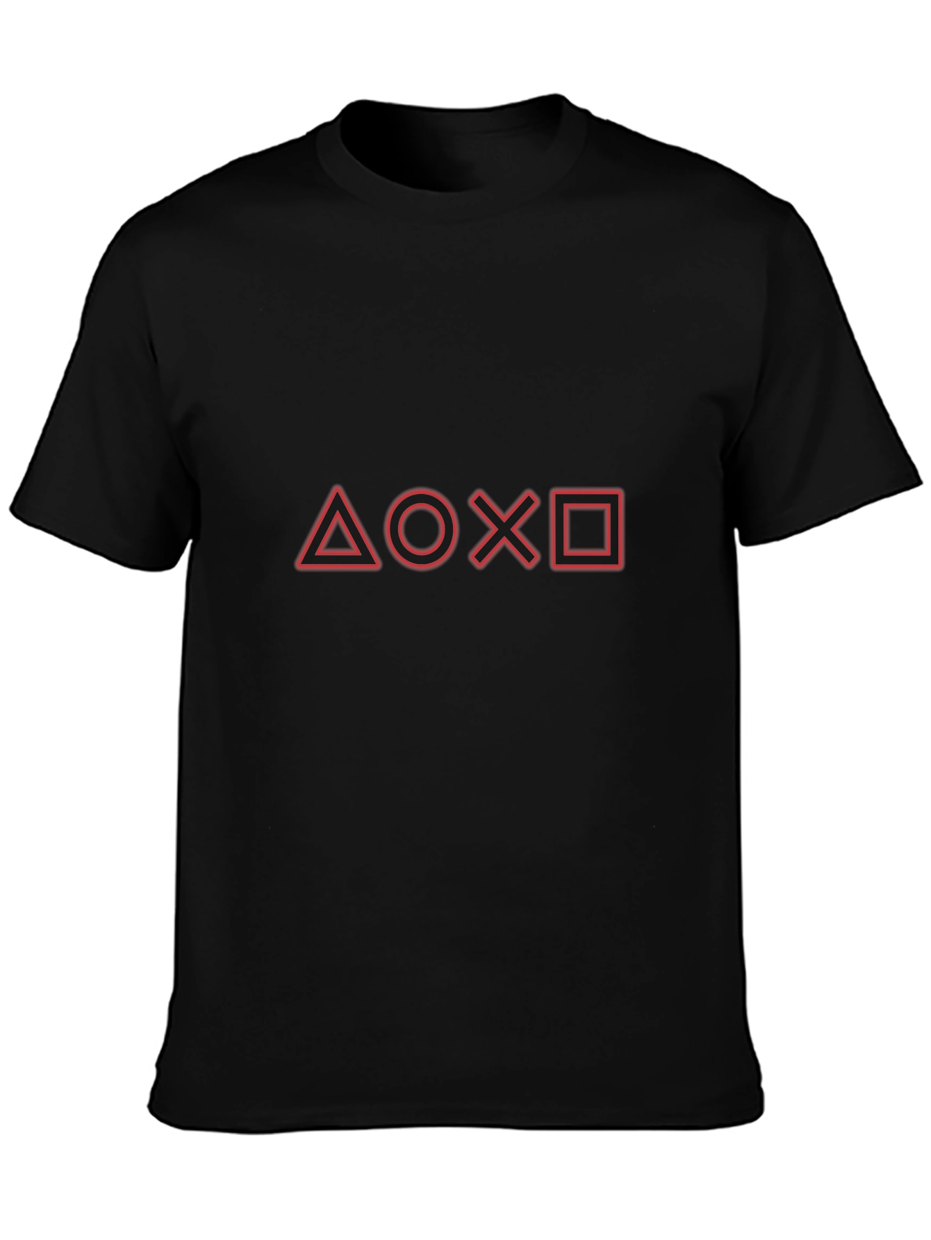 Playstation Symbols Black T-Shirt