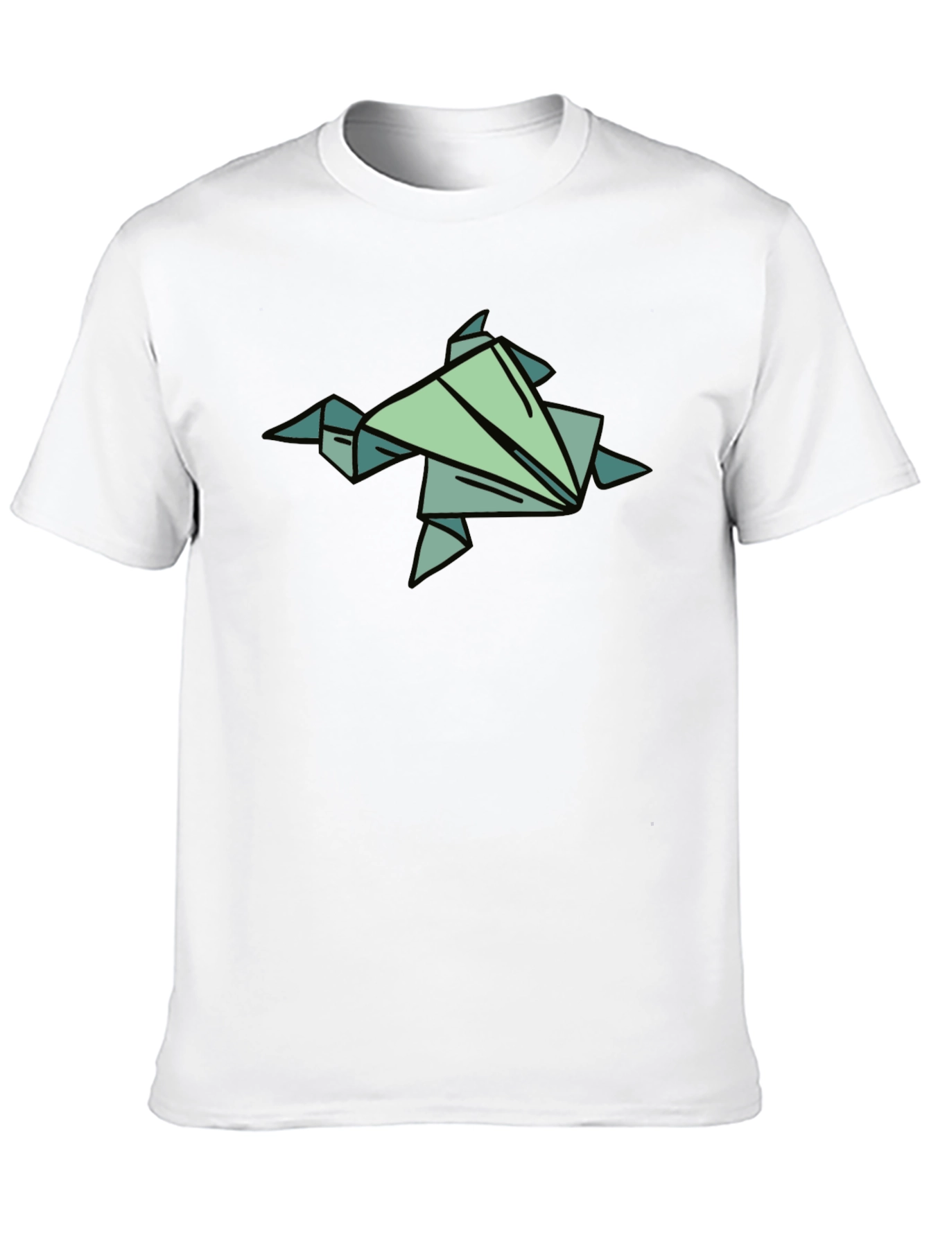 Origami Turtle Graphic Tee - Black