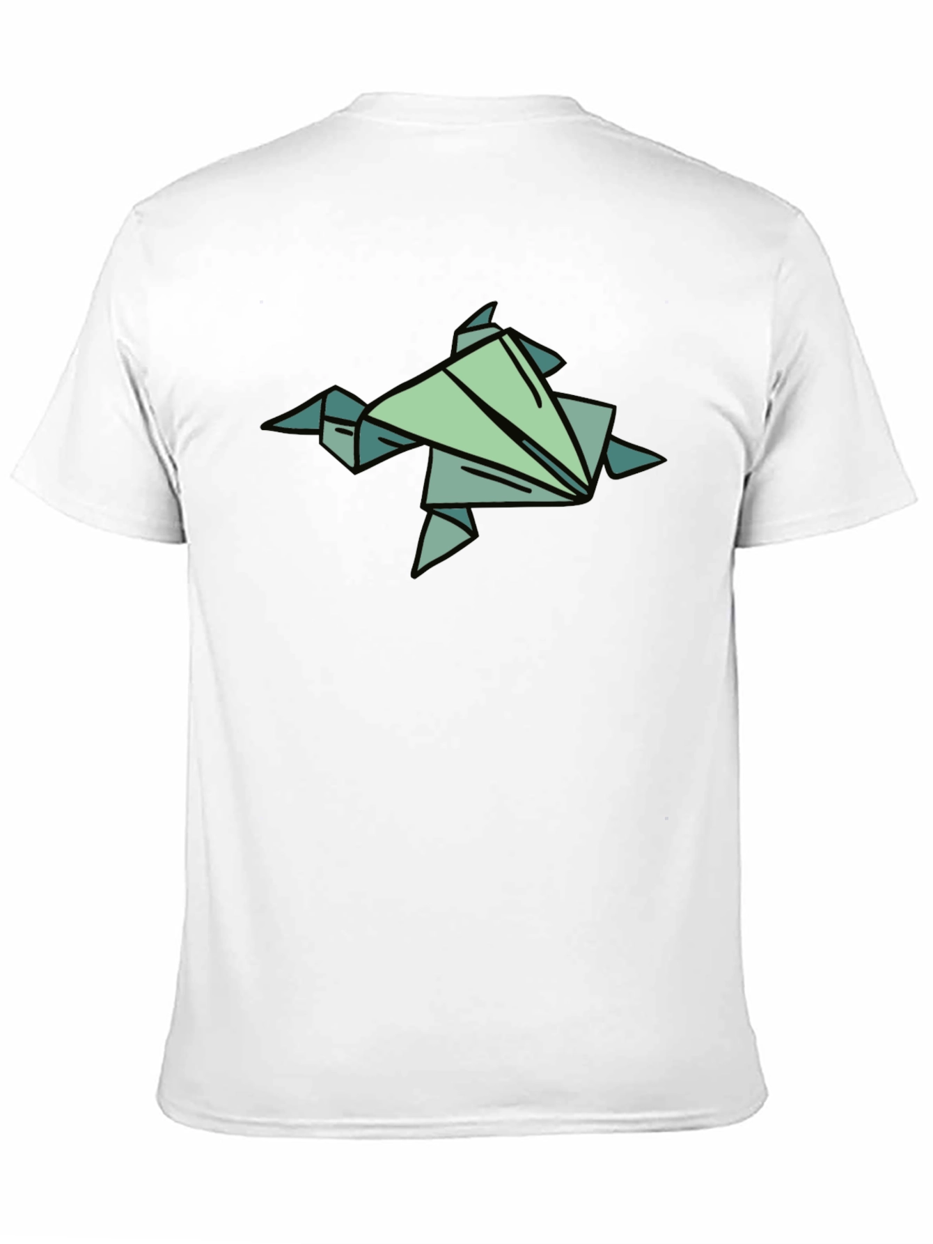 Origami Turtle Graphic Tee - Black