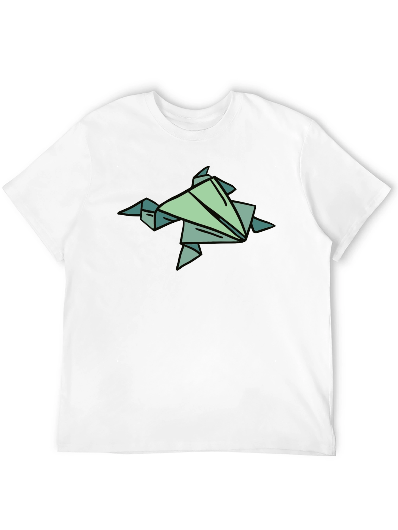 Origami Turtle Graphic Tee - Black