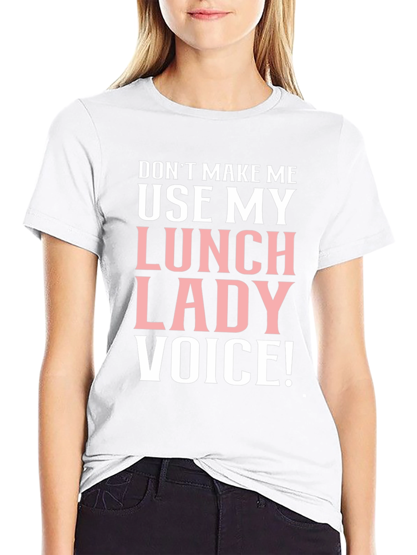 Lunch Lady Voice T-Shirt Funny Cafeteria Staff Tee