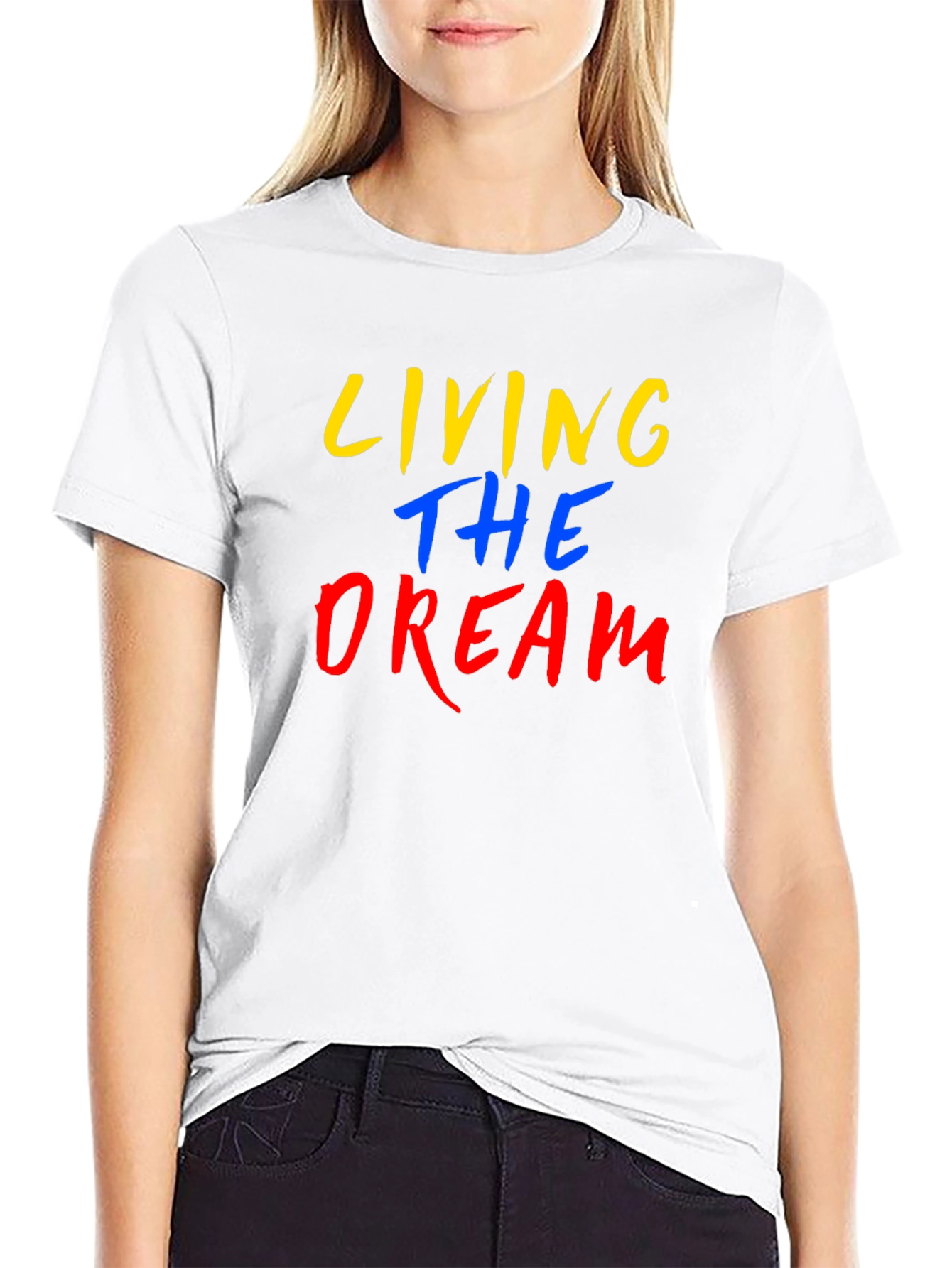 Living the Dream Graphic Tee - Black T-Shirt