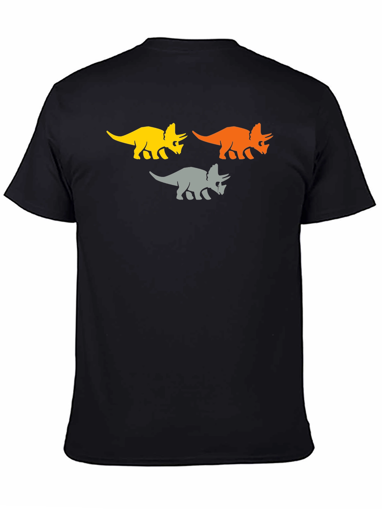 Triceratops Trio T-Shirt - Unique Dinosaur Design