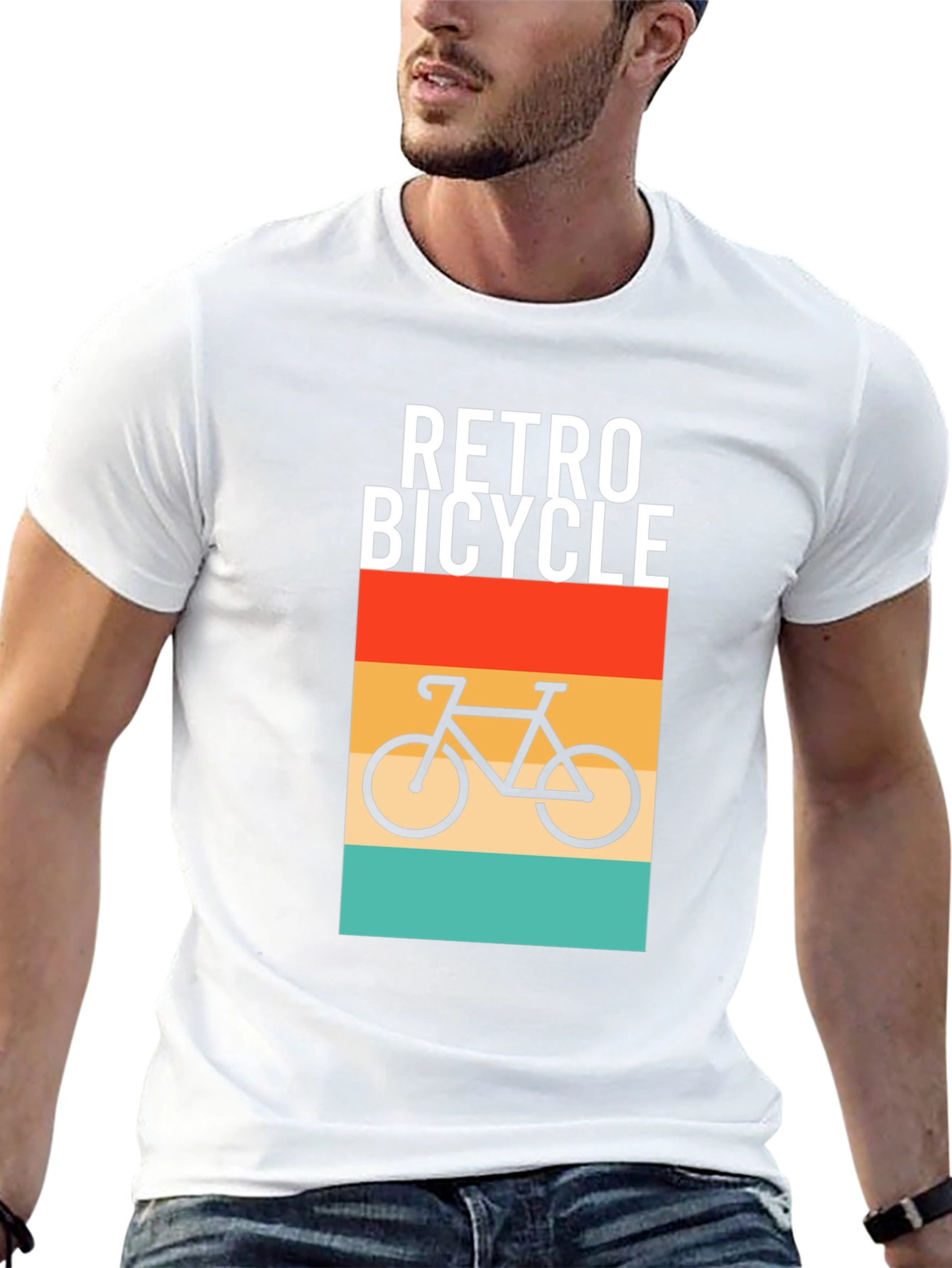 Retro Bicycle Graphic T-Shirt - Stylish Comfort