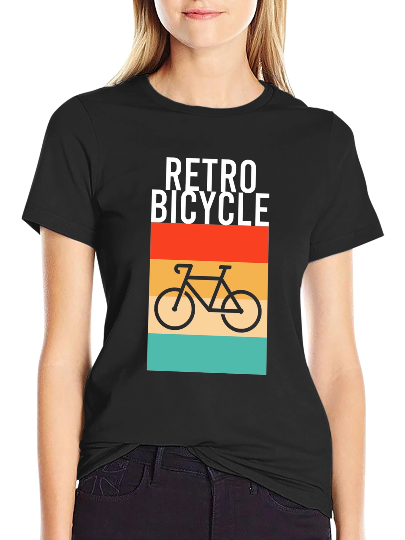 Retro Bicycle Graphic T-Shirt - Stylish Comfort