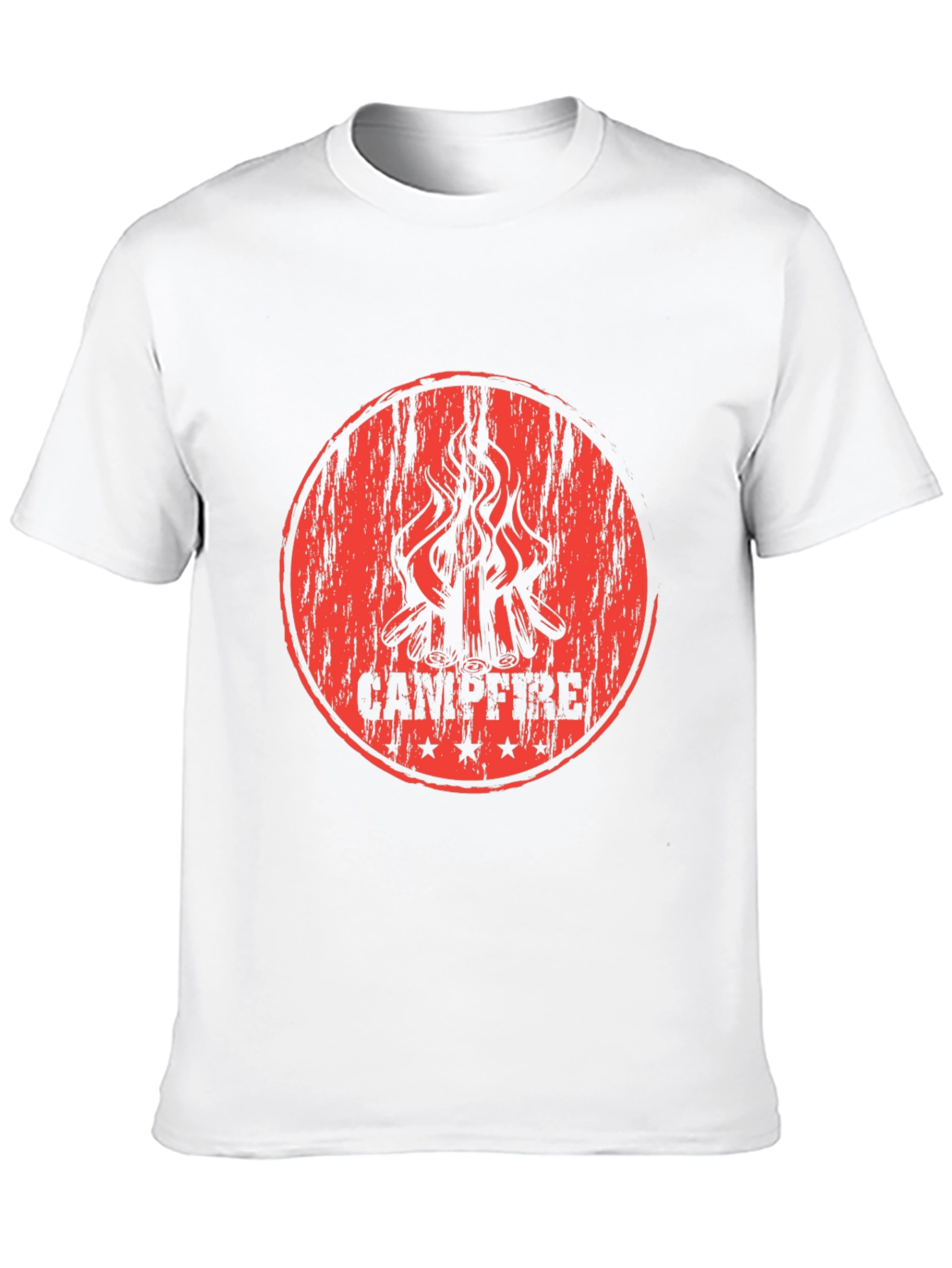 Campfire Graphic Print Black T-Shirt