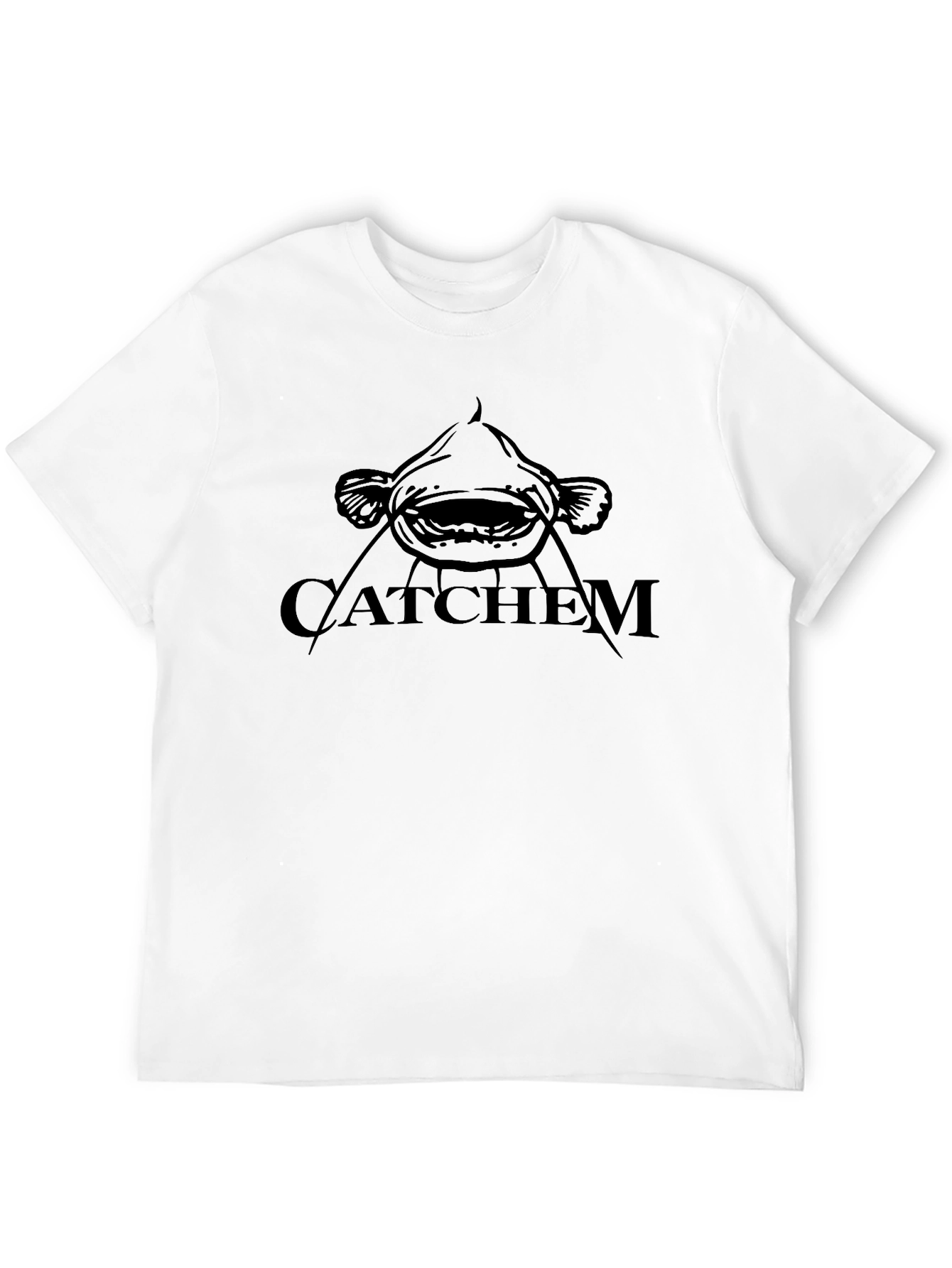 Catchem Catfish Graphic T-Shirt - Black
