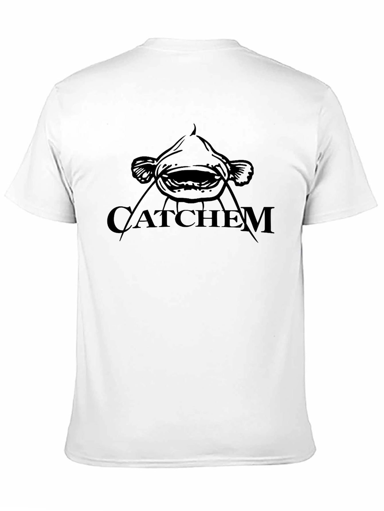 Catchem Catfish Graphic T-Shirt - Black